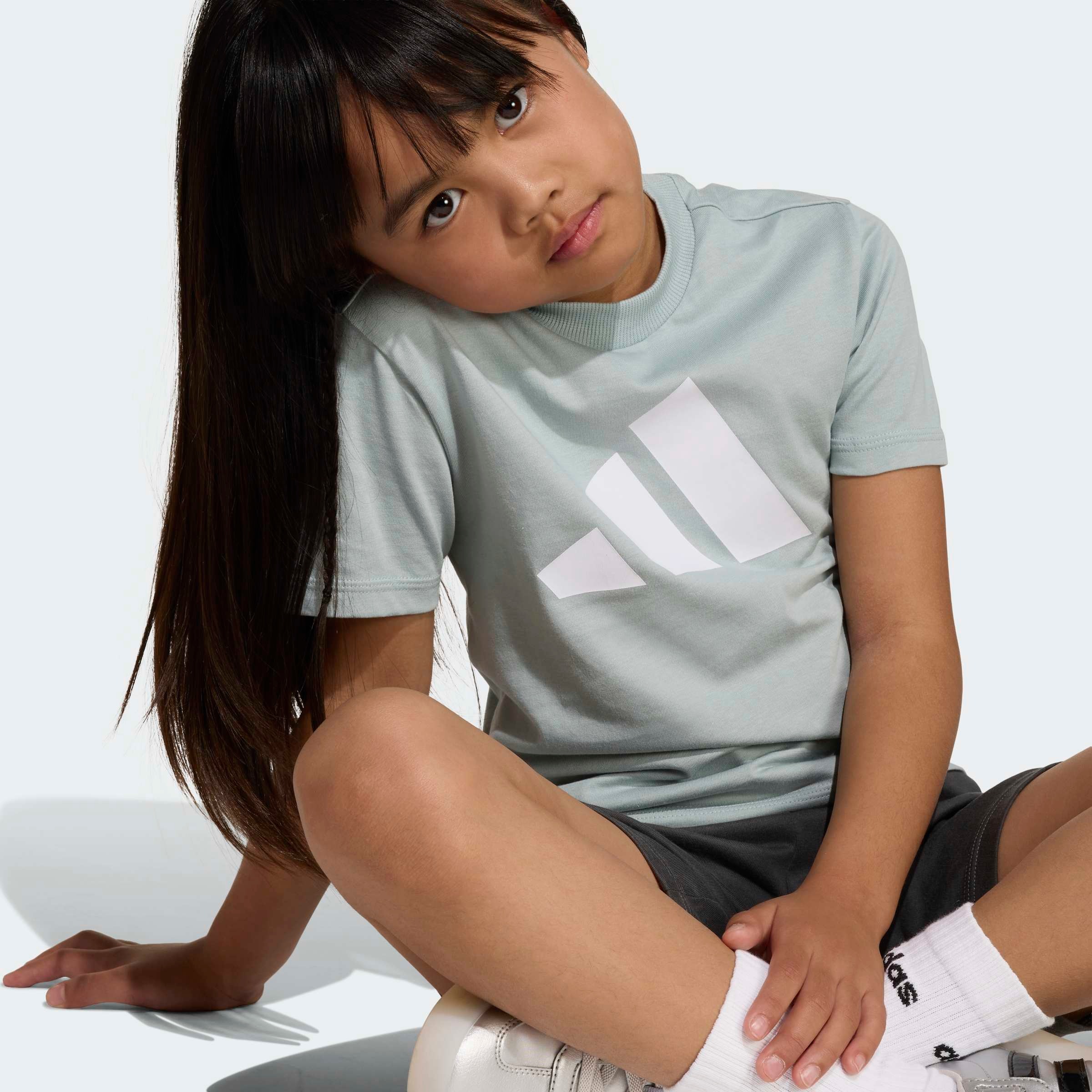 adidas Sportswear Trainingsanzug »LK BL T-SET 160« 2 tlg. für Kinder, zweiteilig, aus Baumwolle