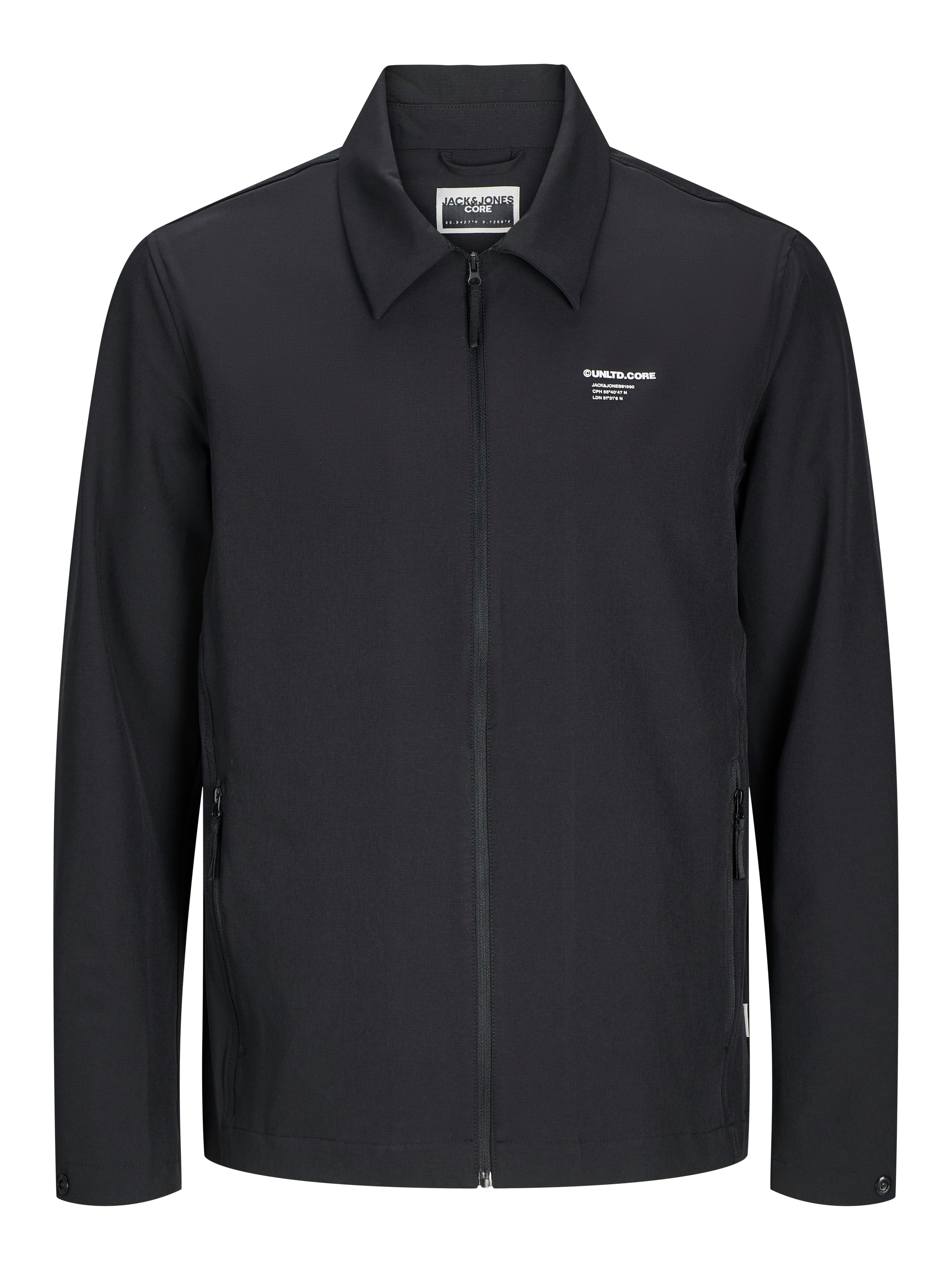 Jack & Jones Langarmhemd »JCOAERO SHIRT JACKET LS NOOS«, mit Reißverschluss