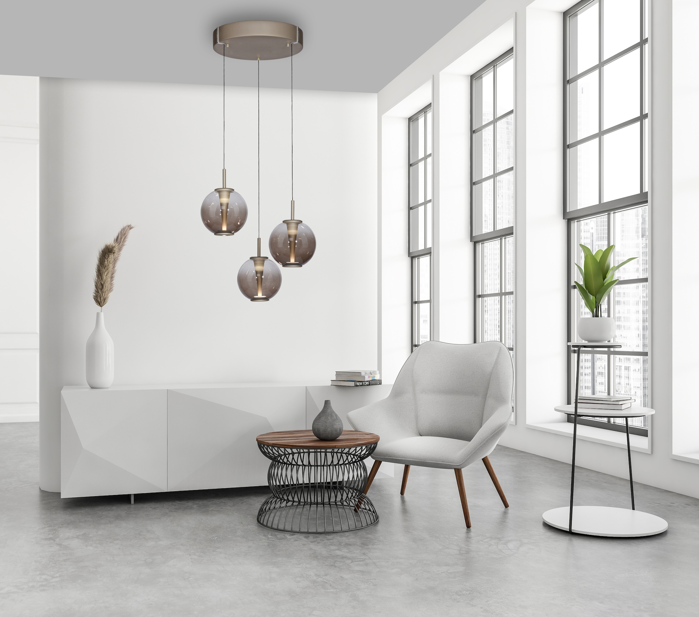 Neuhaus PURE LED Pendelleuchte »PURE E-Infinity« LED-Board 1 Stk. warmweiß - kaltweiß e-SLIDE® Funktion, CCT, dimmbar, Fernbedienung
