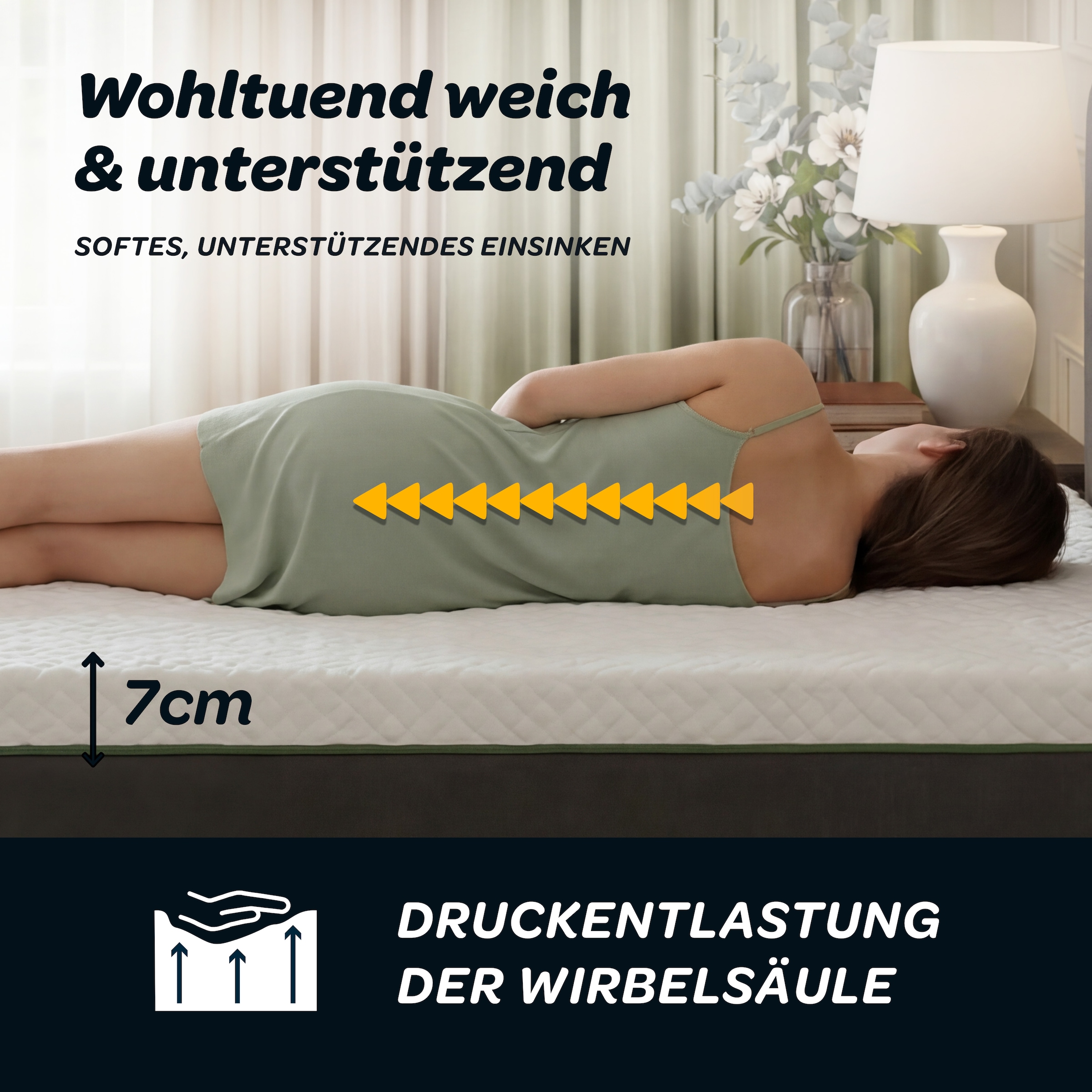 Dunlopillo Topper »Dunlopillo Supreme« Ideal für Personen mit Neigung zu nächtlichem Schwitzen