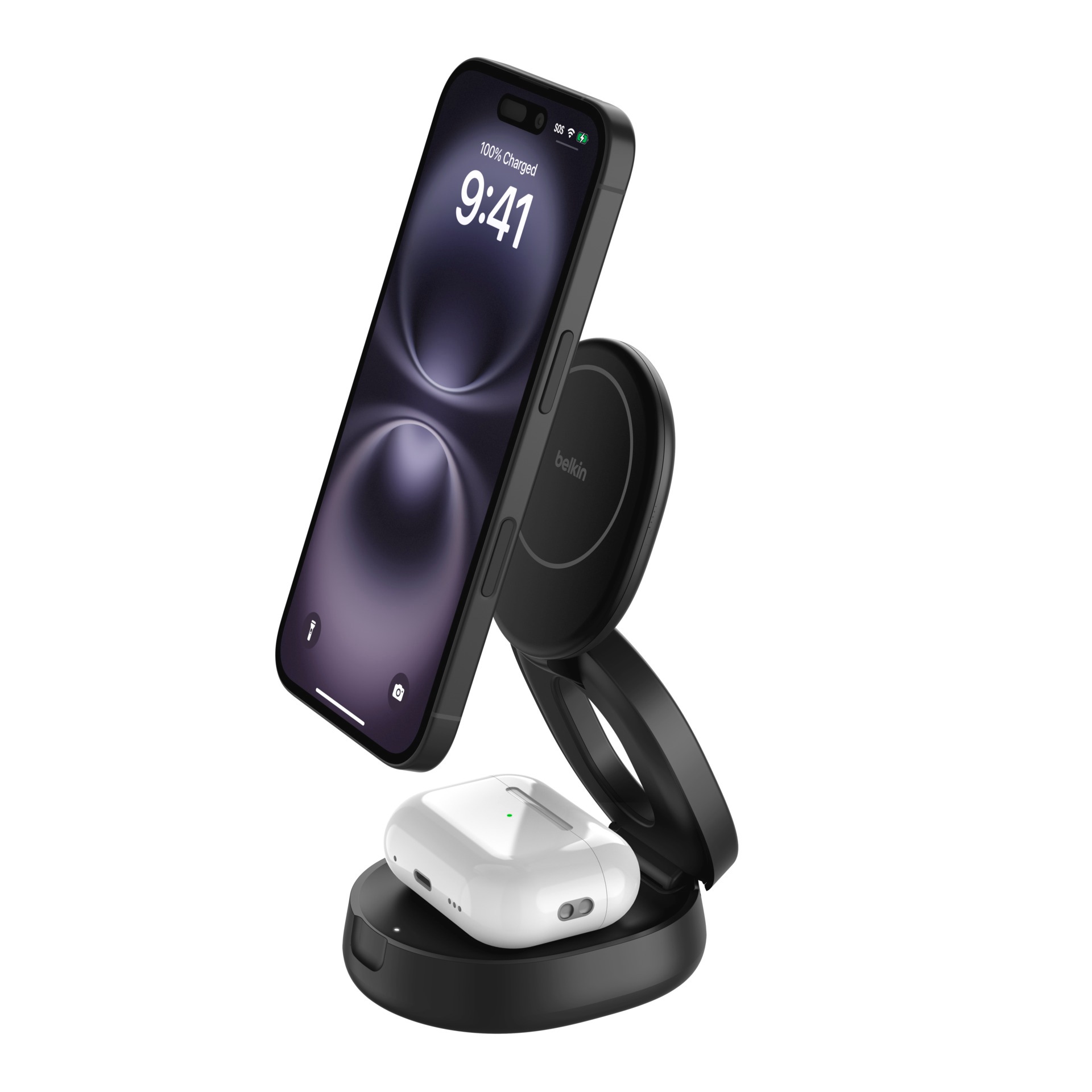Belkin Wireless Charger »BoostCharge verstellbare magnetische 2-in-1-Ladestation«