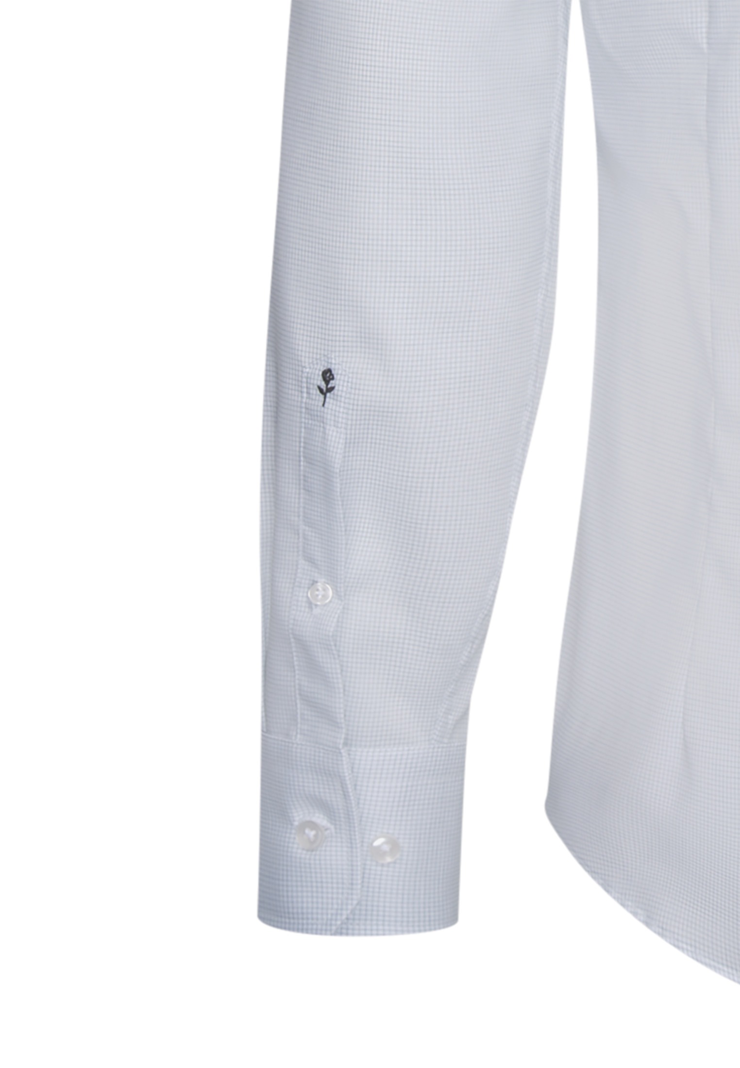 seidensticker Businesshemd »Schwarze Rose« Slim 1/1 Kentkragen Karo