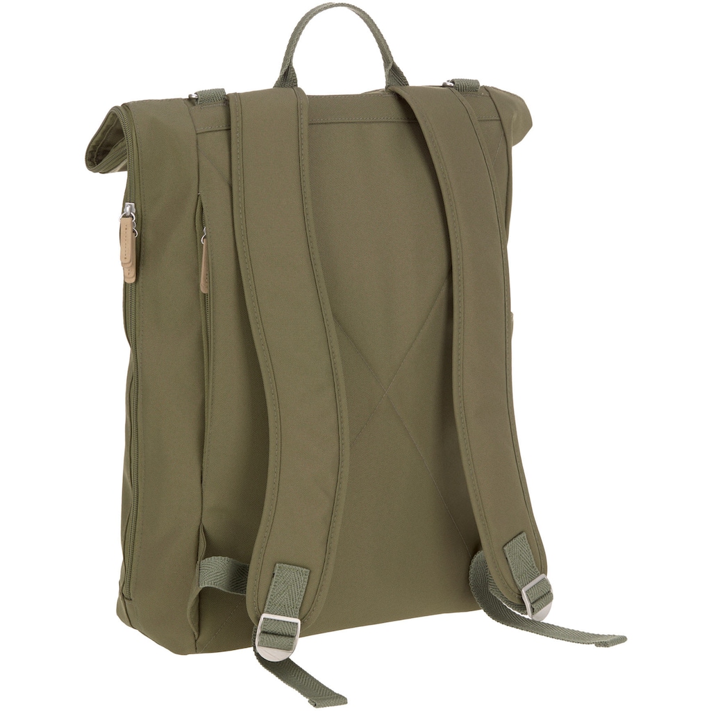 LÄSSIG Wickelrucksack »Green Label, Rolltop, Olive«