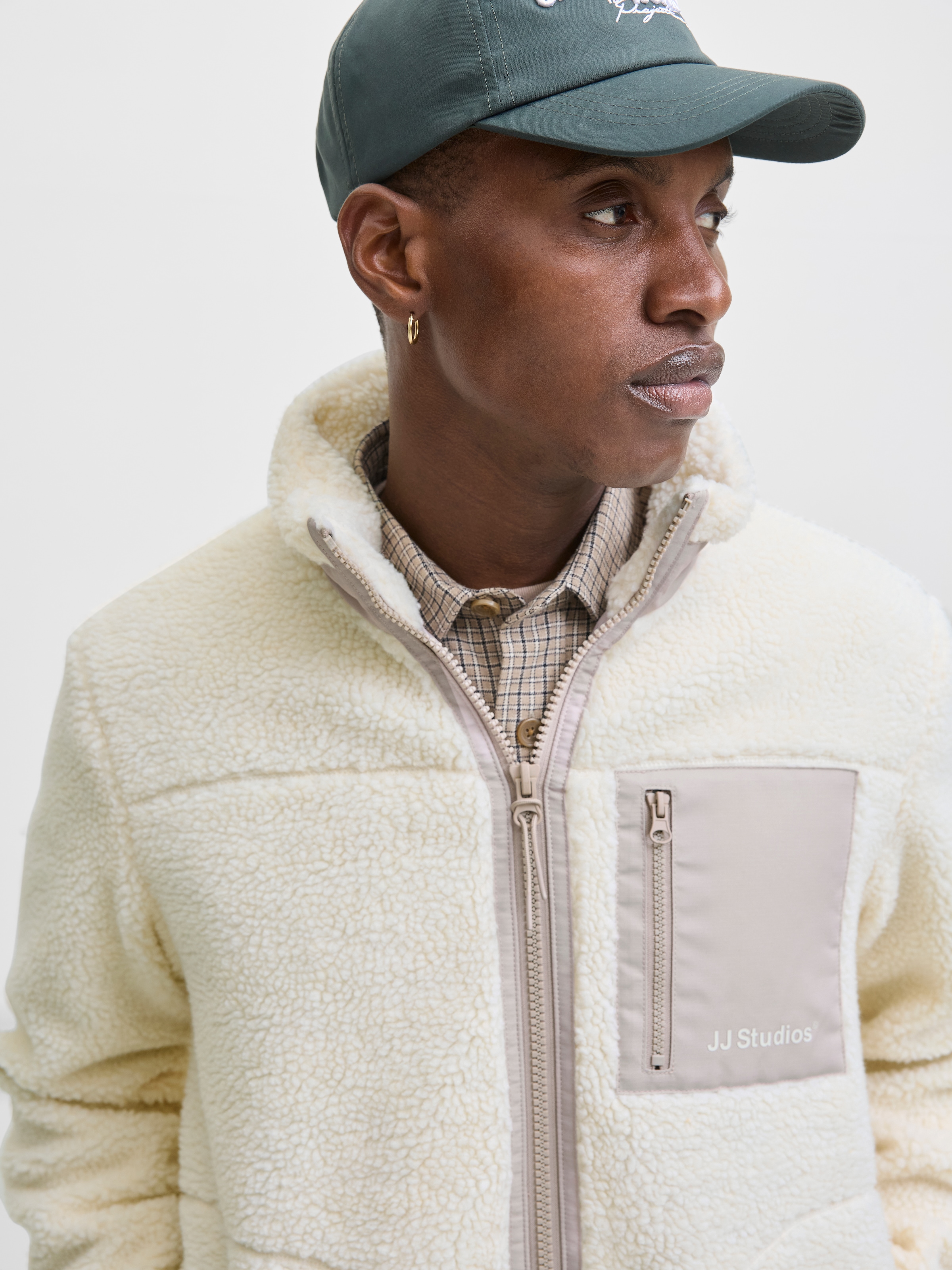 Jack & Jones Fleecejacke »JJESOHO TEDDY JACKET NOOS«, ohne Kapuze