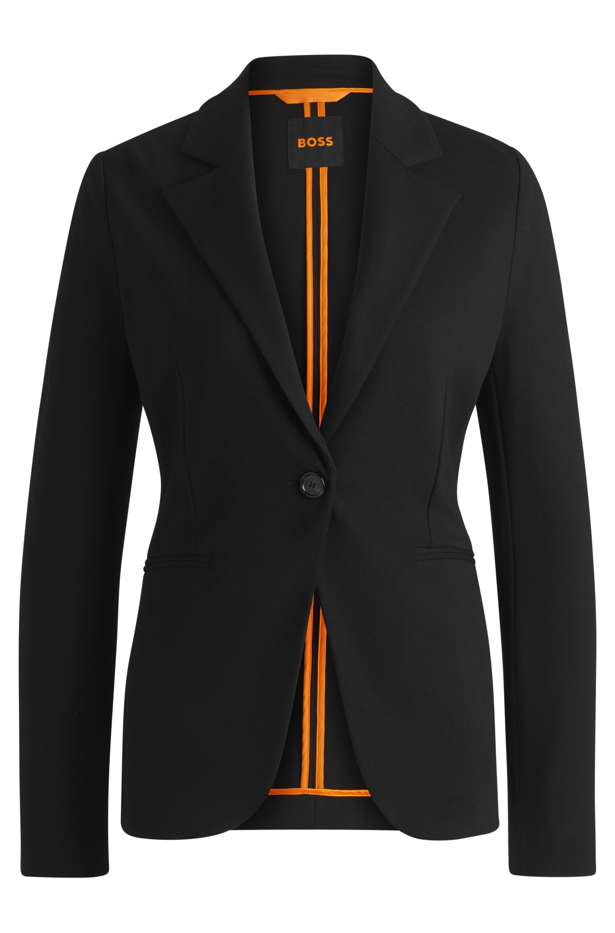 BOSS ORANGE Longblazer »Jaslim Premium Damenmode«, mit geschlitzten Ärmeln