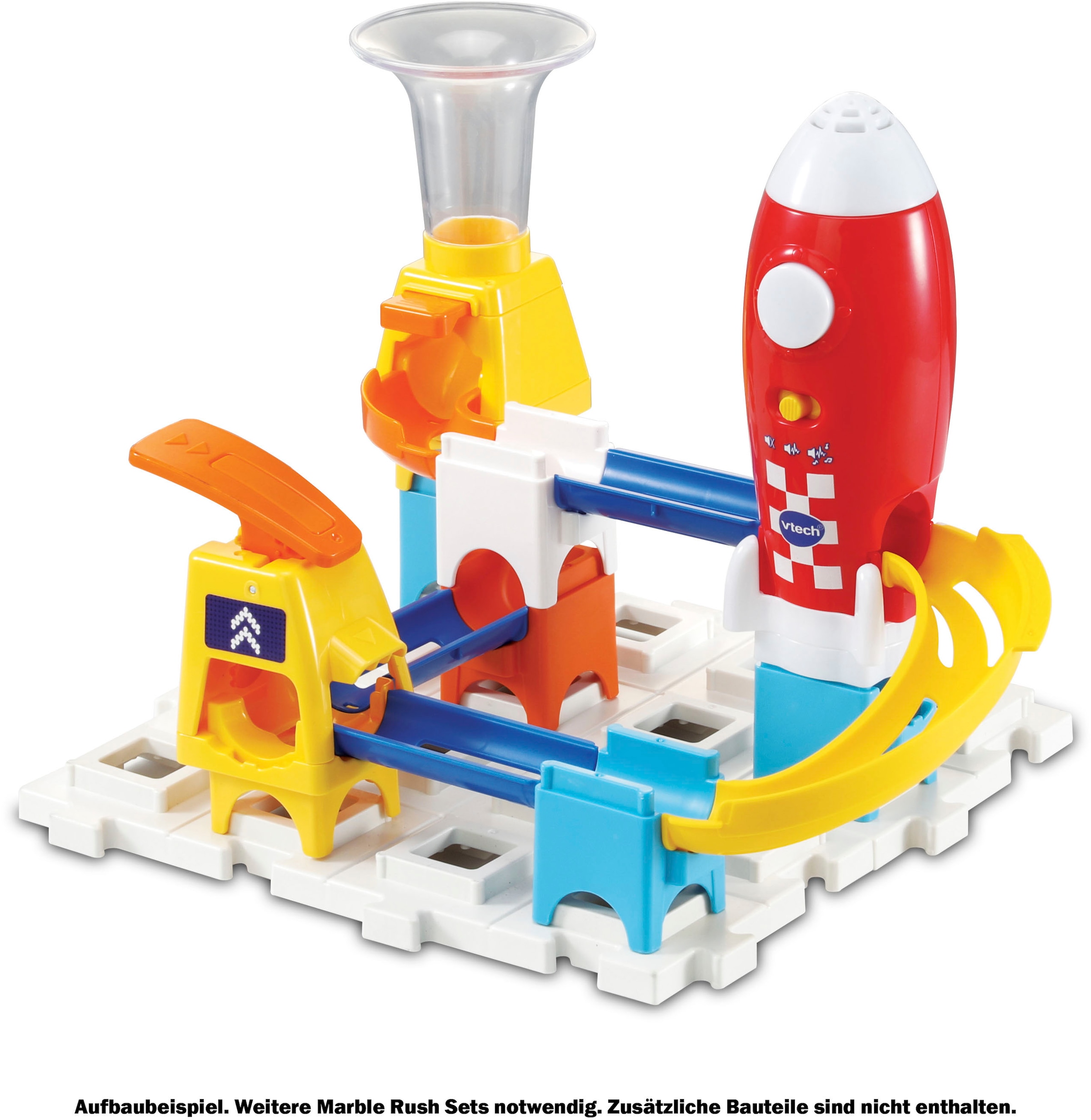 Vtech® Kugelbahn »Marble Rush - Kugelbahn-Set Rakete«, mit Licht und Sound