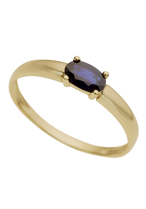 Goldring »Schmuck Geschenk Gold 333 Damenring Goldring Edelstein Farbstein«, mit Saphir