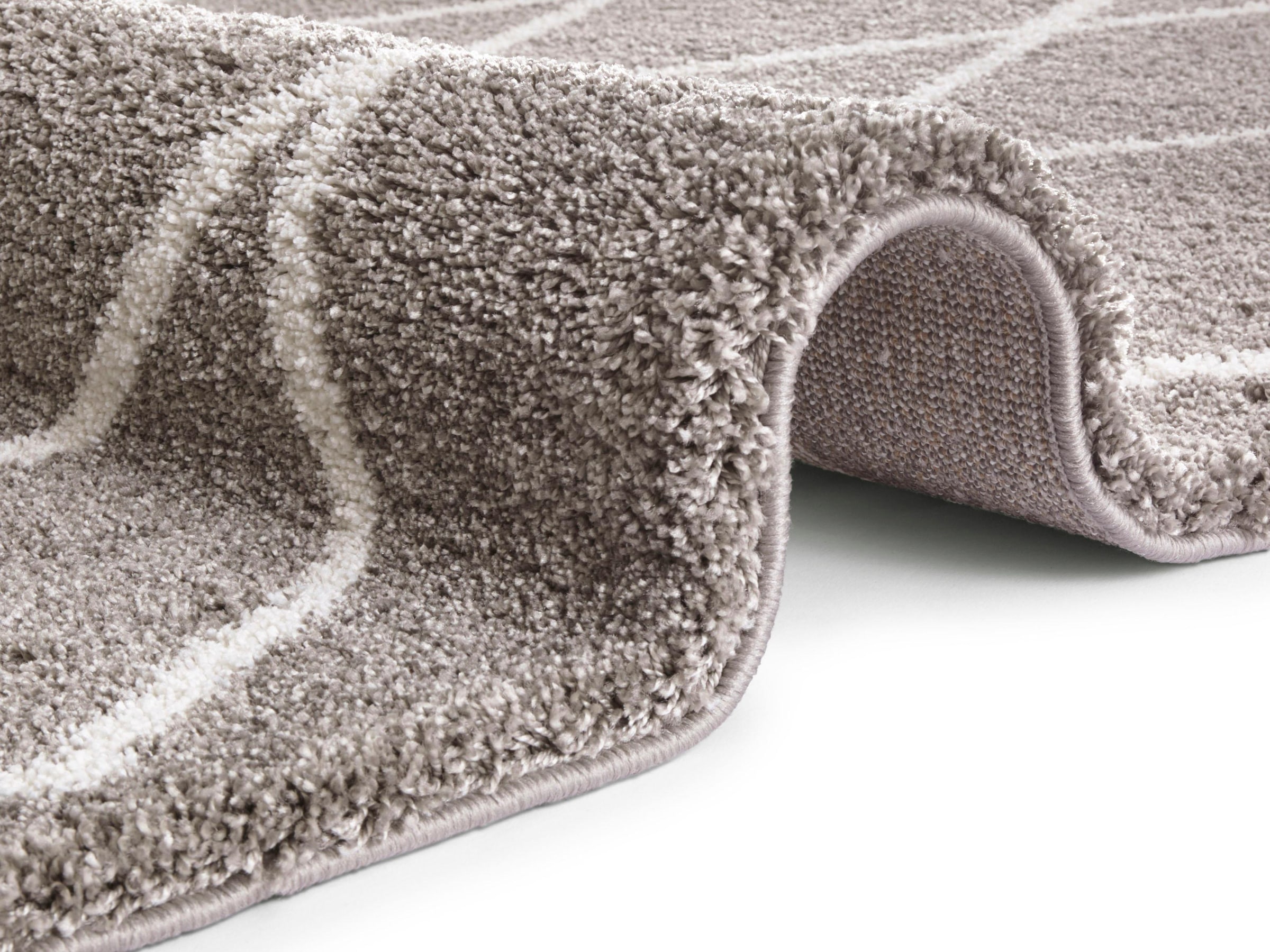 ELLE DECORATION Hochflor-Teppich »Abbeville«, rechteckig, 32 mm Höhe, Dichter, Hochflor, Skandi Look, Geometrisches Design, Robust