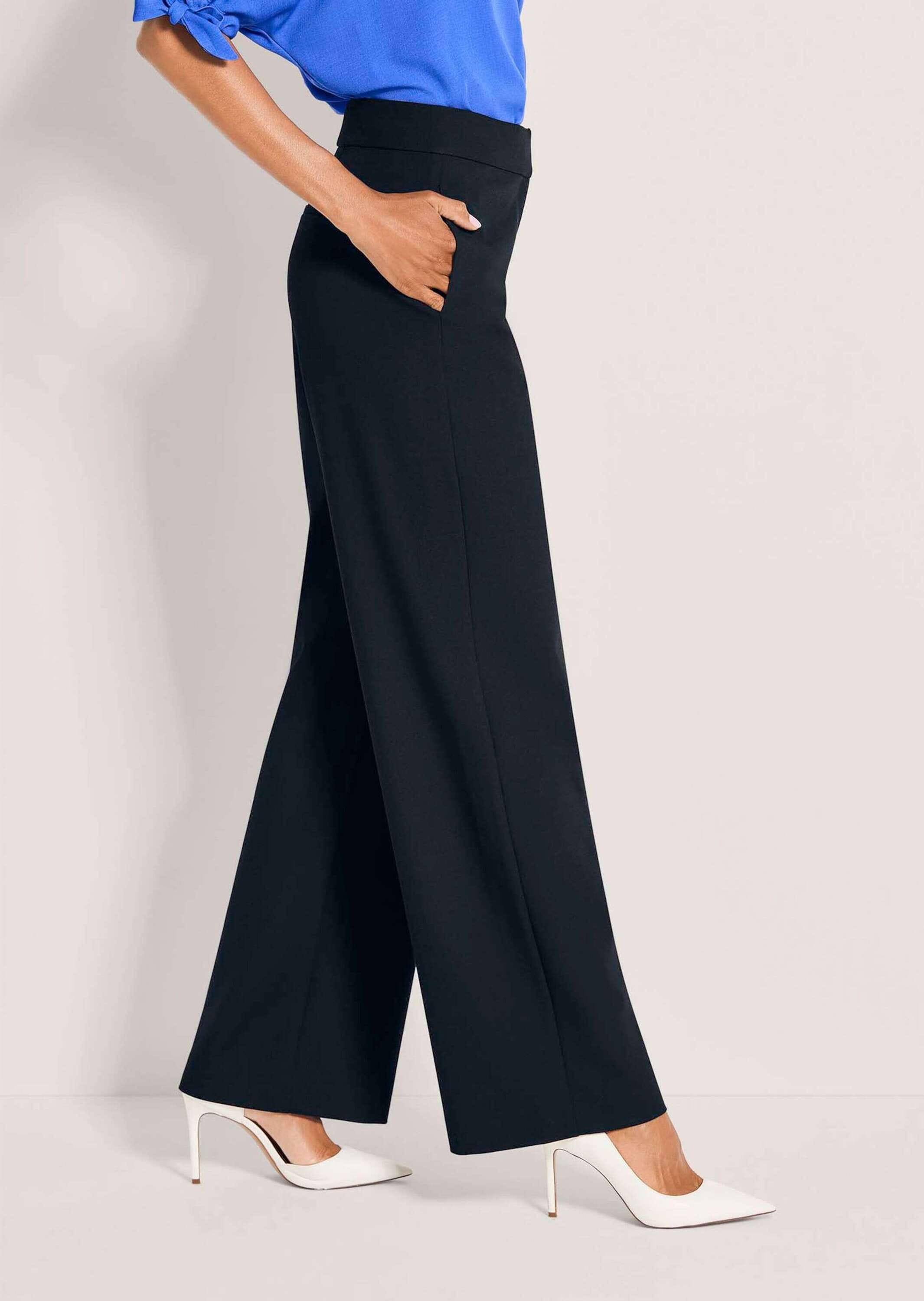 MADELEINE Palazzohose »Bügelfaltenhose Sommerhose mit Formbund«