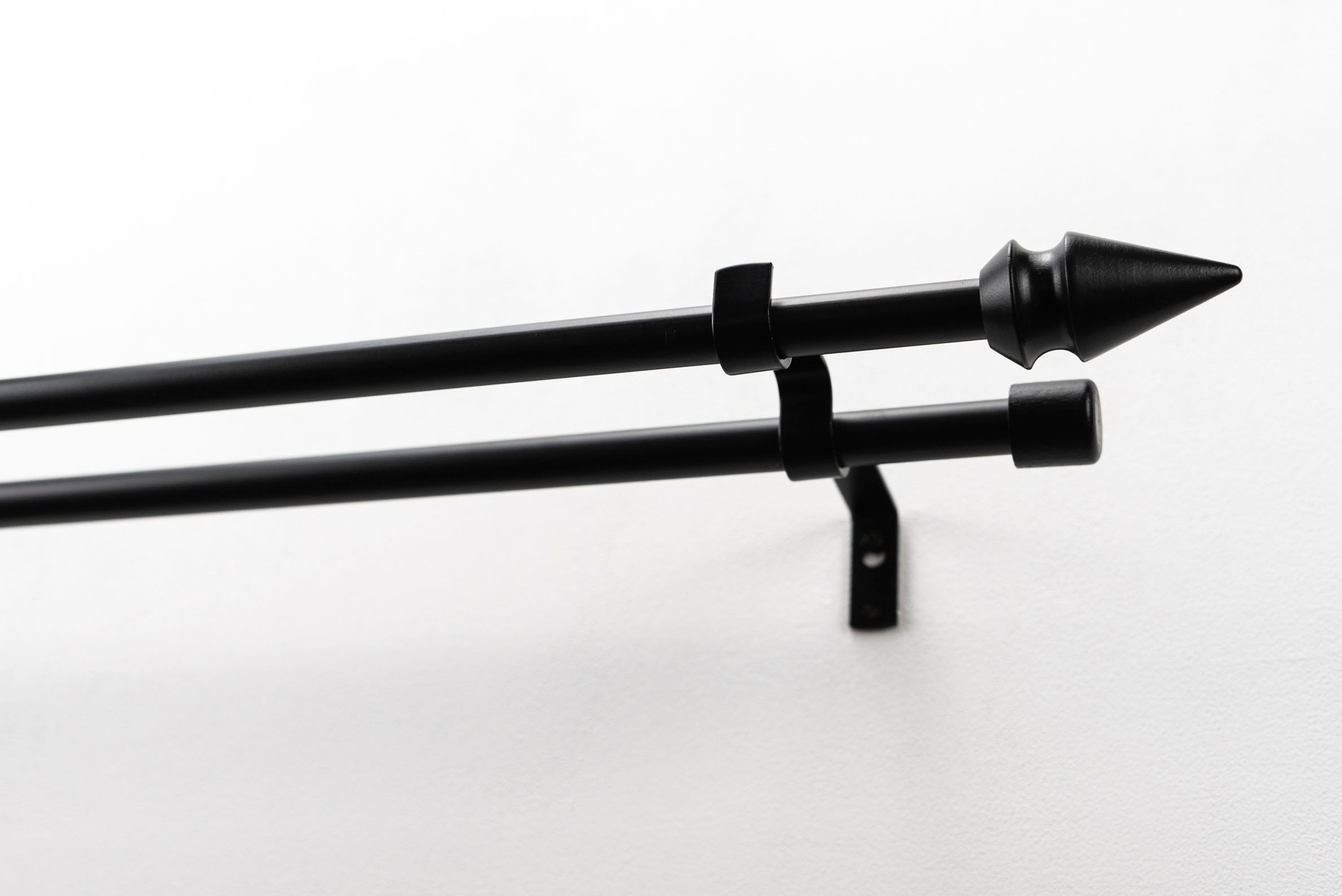 GARESA Gardinenstange »SPYRNA mit offenem Träger« Ø 16 mm 2 läufig-läufig Wunschmaßlänge Vorhanggarnitur, verlängerbar, Spitze, ohne Ringe