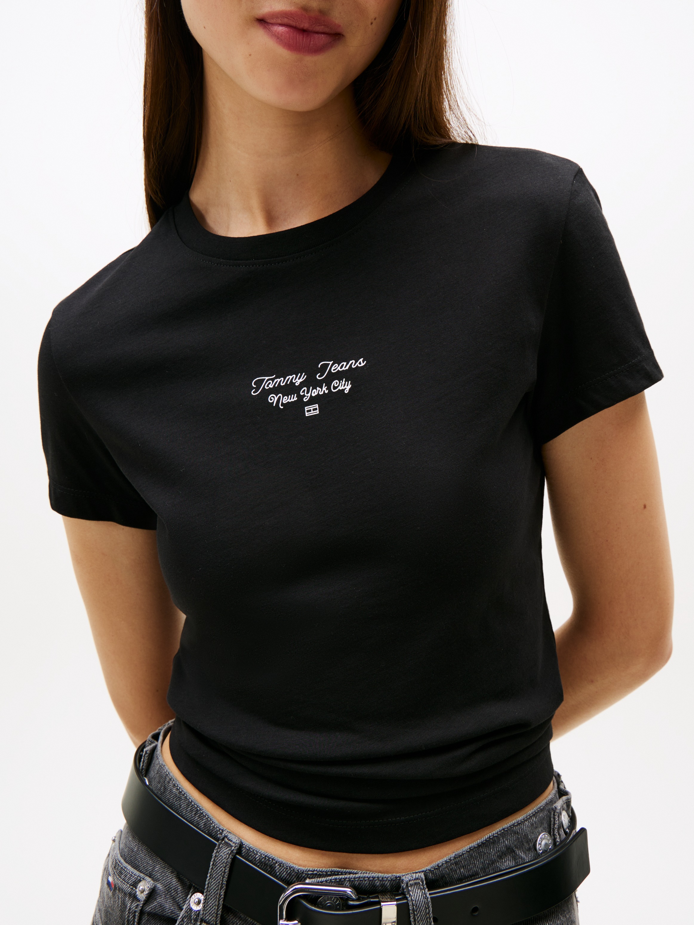 Tommy Jeans Kurzarmshirt »TJW SLIM ESS LOGO 1 TEE EXT«