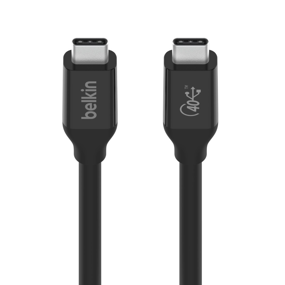 Belkin USB-Kabel »Connect USB4-Kabel«, USB-C, 80 cm, unterstützt Power Delivery und schnelles Laden per „Passthrough“
