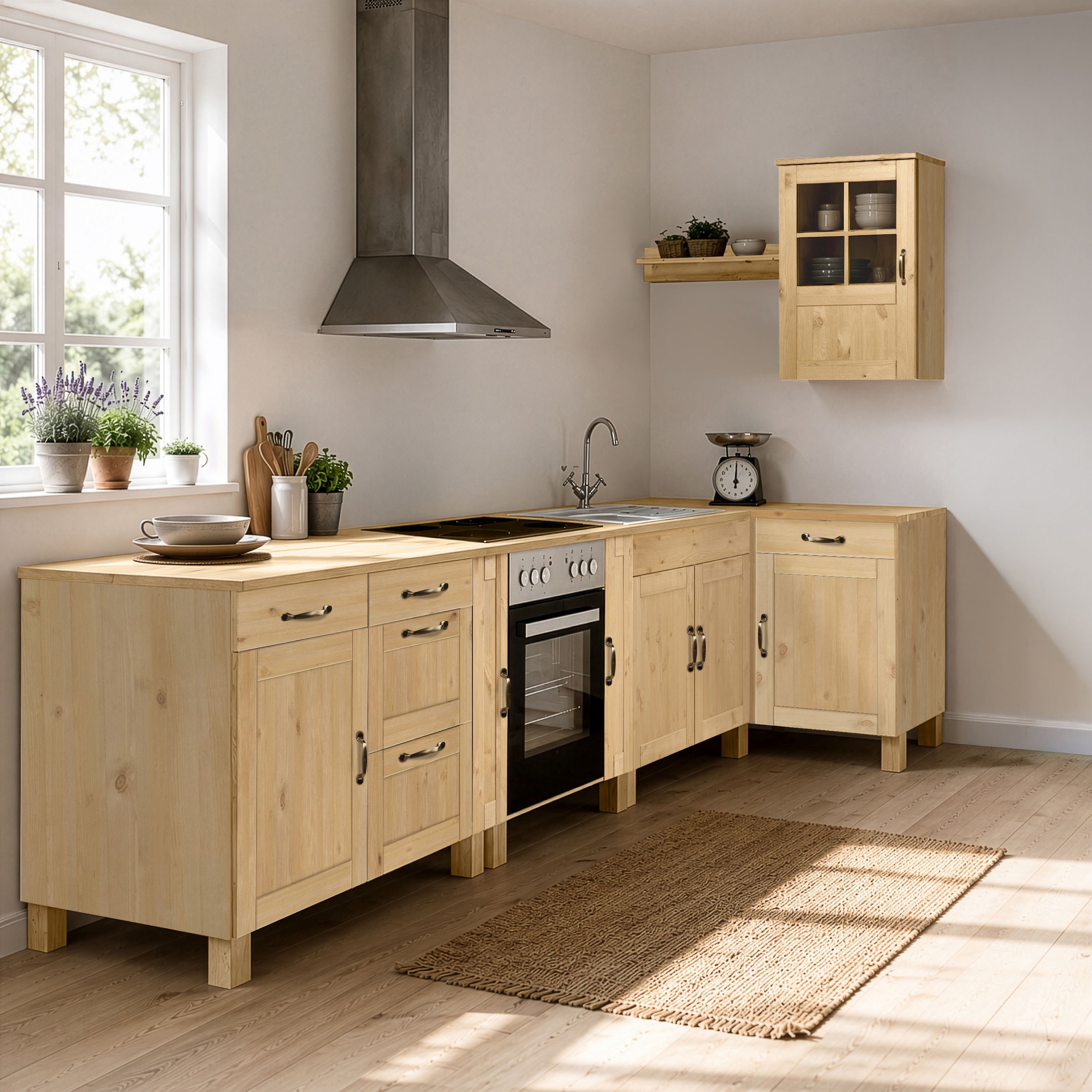 Home affaire Eckunterschrank »Alby« Breite 110 cm, 1 Tür und 1 Schublade