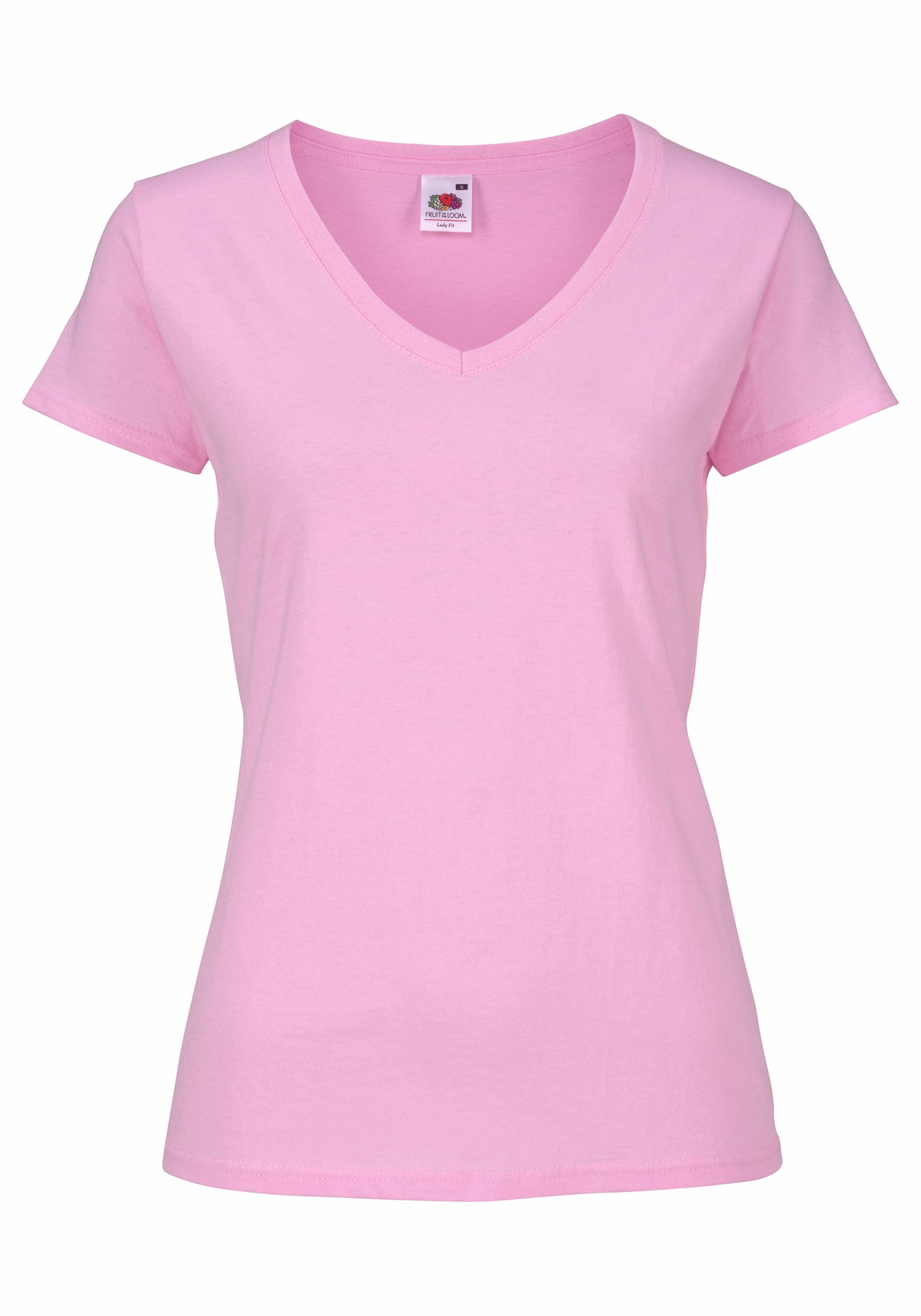 Fruit of the Loom V-Shirt »Lady-Fit Valueweight V-Neck«