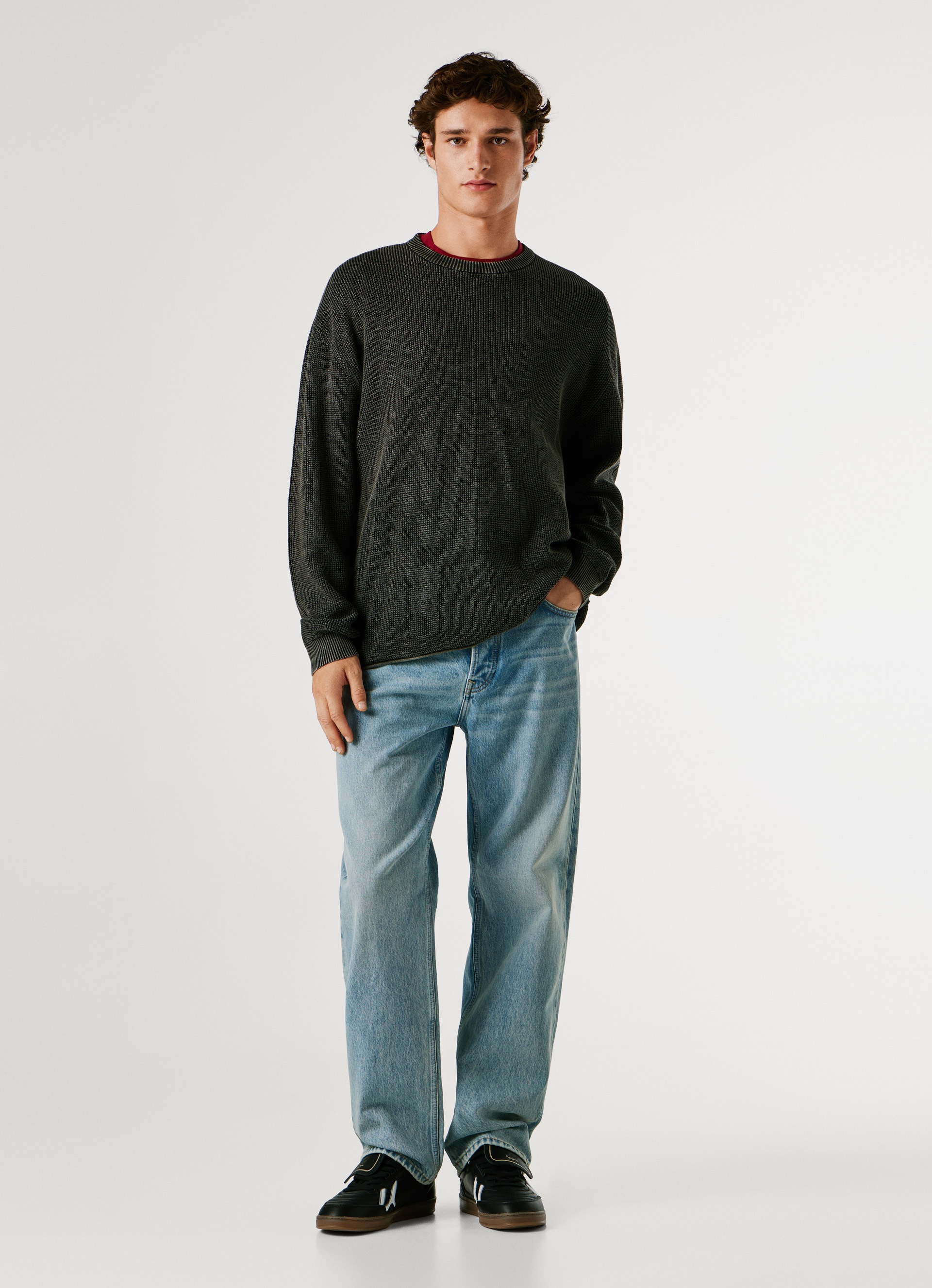 Pepe Jeans Strickpullover »FRANK« meliert