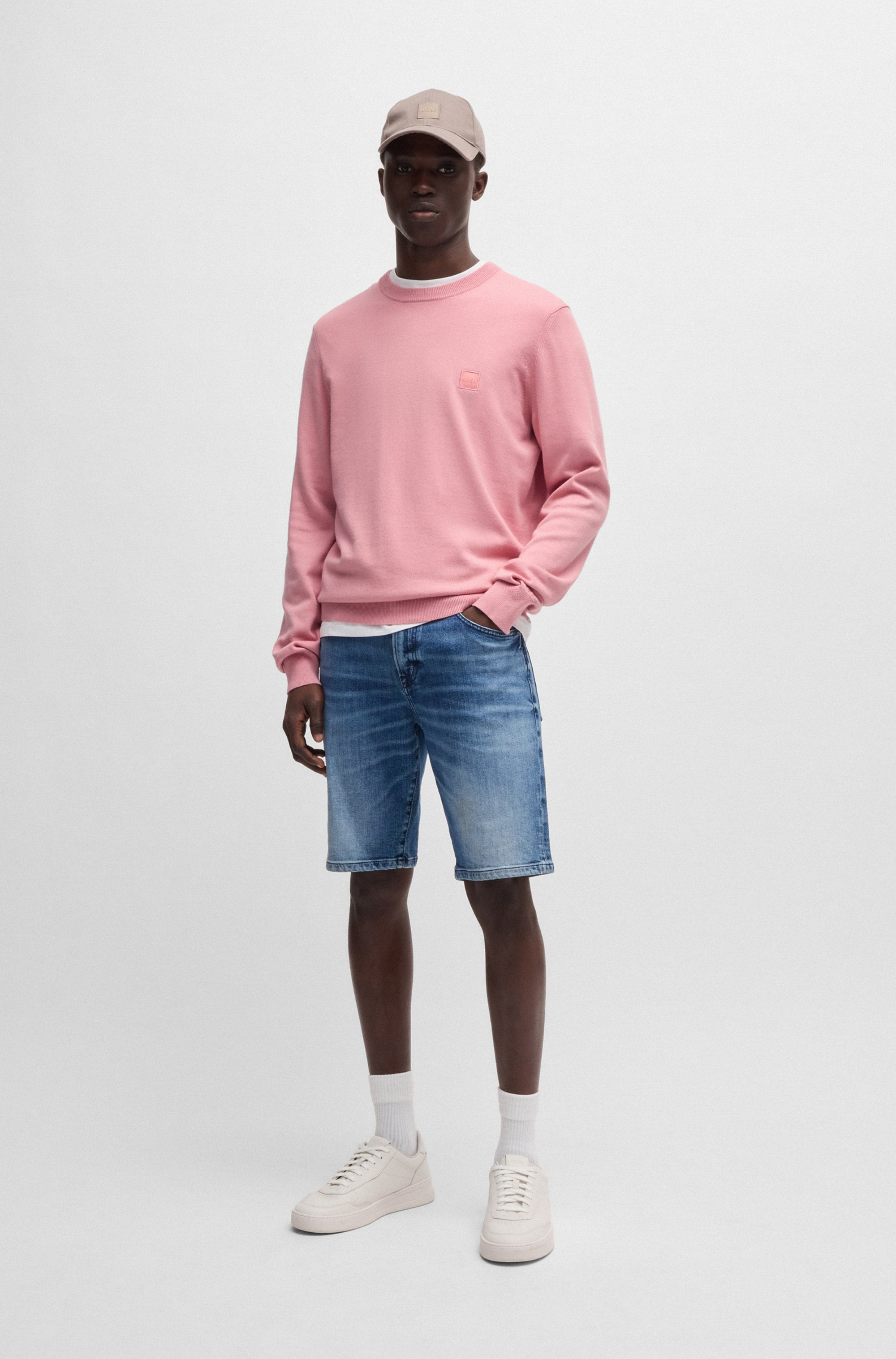 BOSS ORANGE Strickpullover »Kanovano«, mit Rundhalsausschnitt