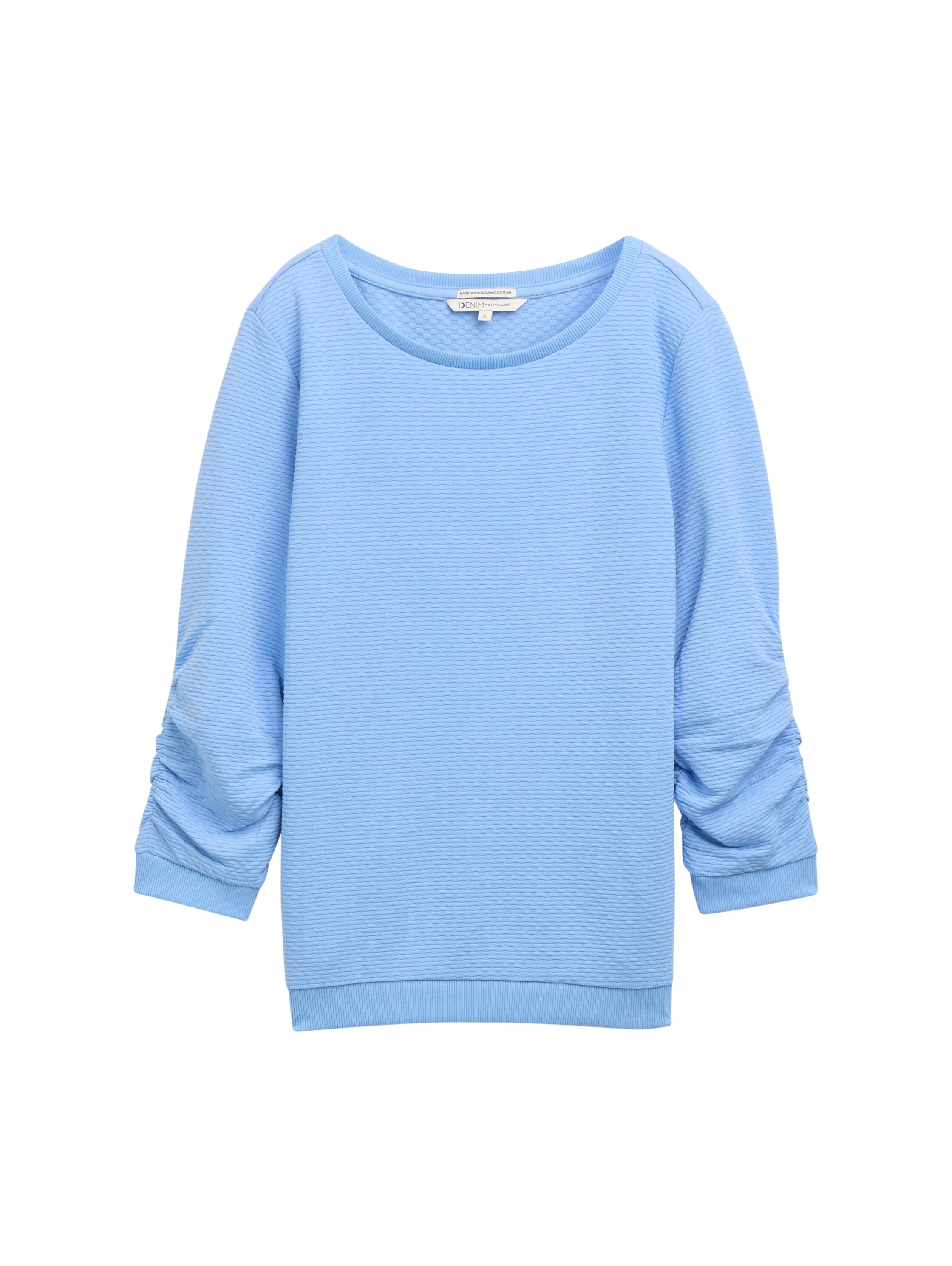 TOM TAILOR Denim Sweatshirt, mit besonderer Materialoberfläche