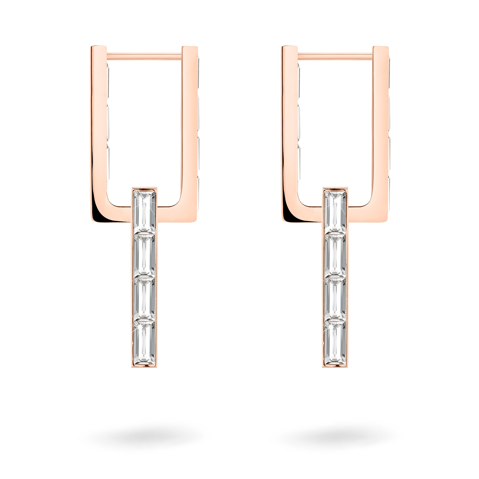 Liebeskind Berlin Paar Creolen »Schmuck Geschenk Edelstahl Ohrringe Sparkling Link« mit Zirkonia (synth.)