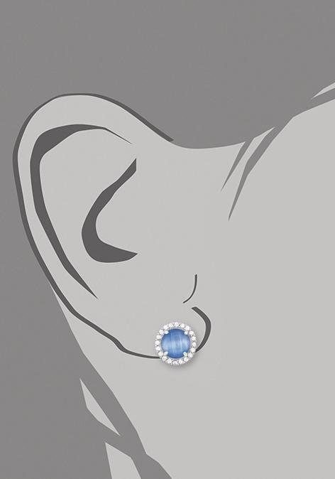 Amor Paar Ohrstecker »2022067«, mit Glasstein, Zirkonia (synth.)
