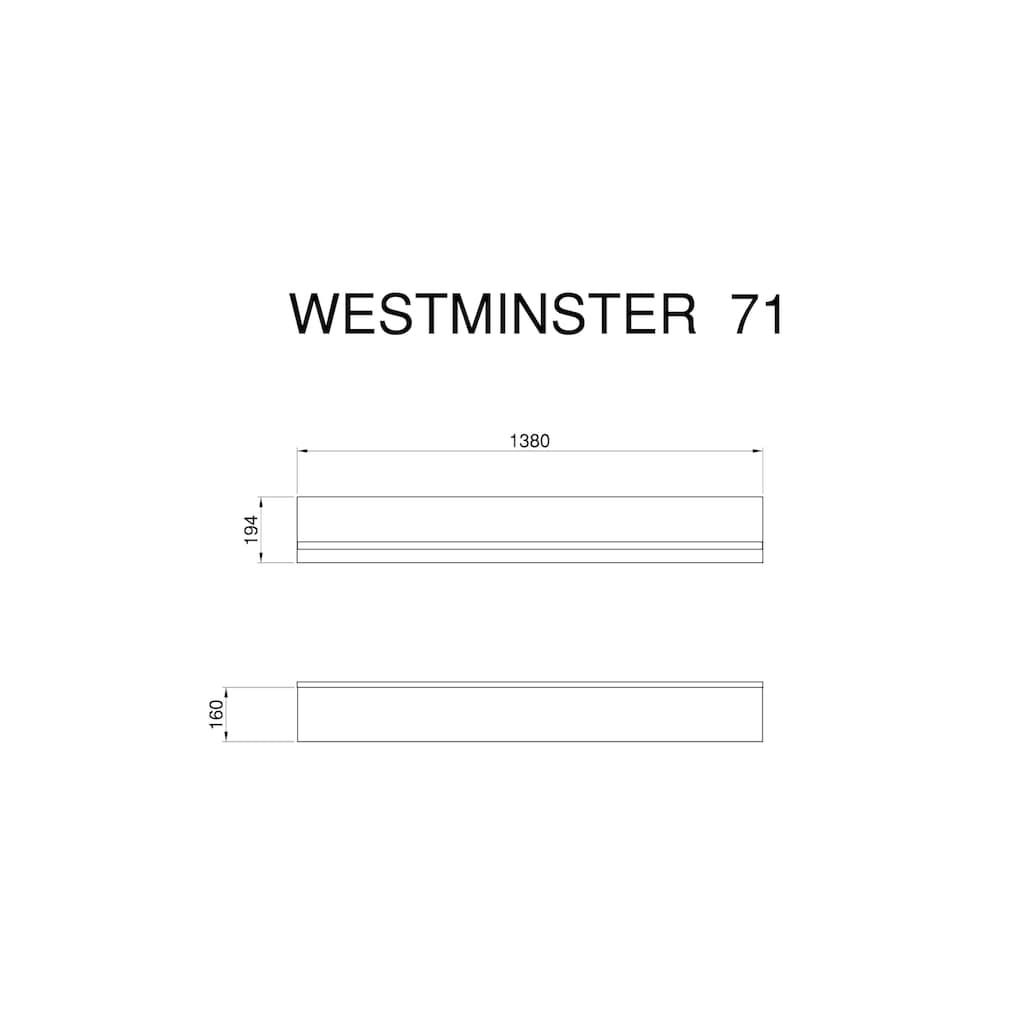 Home affaire Wohnwand »Westminster«, (Set, 3 St.), im romantischen landhausstil