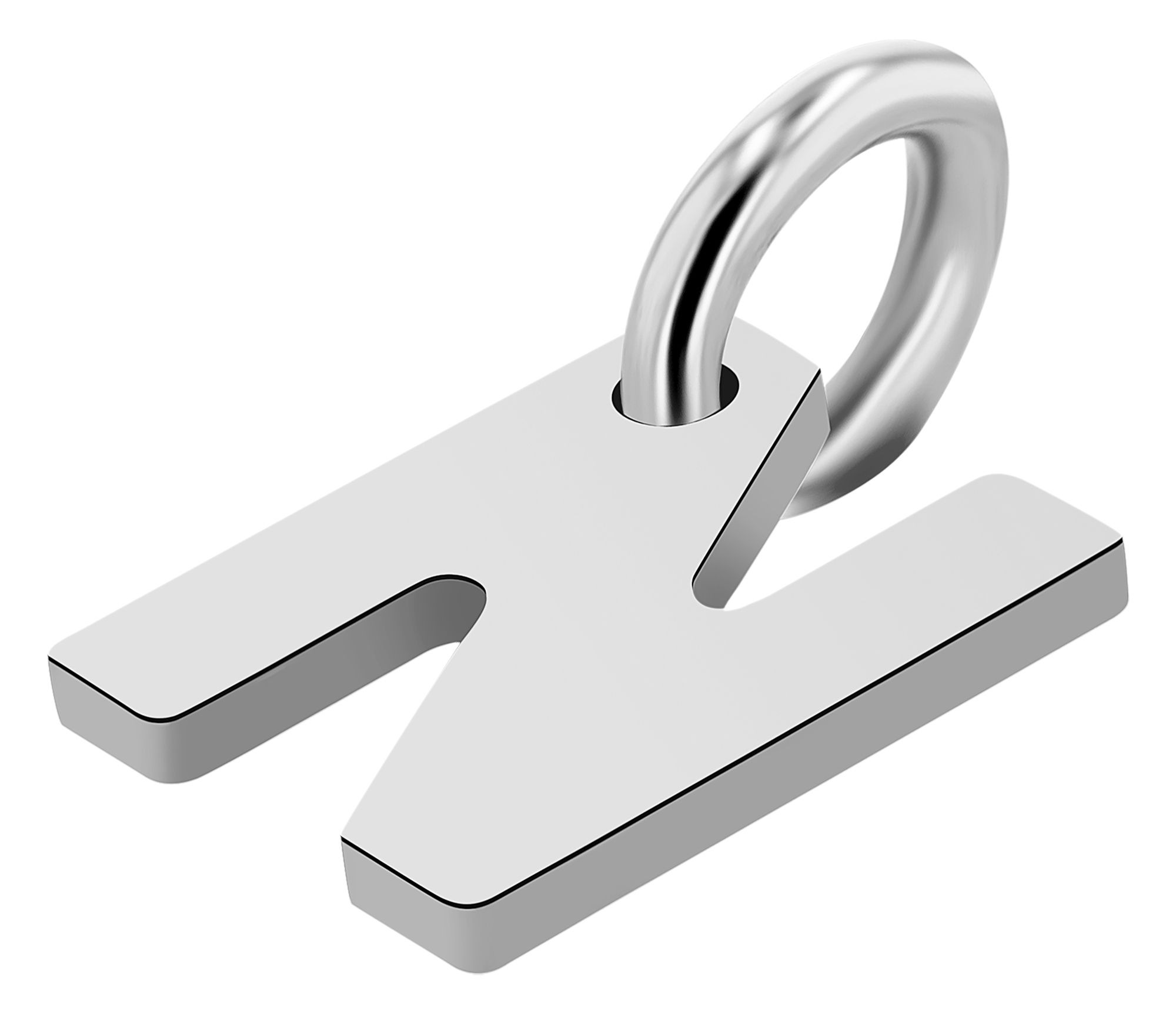 Adelia´s Buchstabenanhänger »Unisex Anhänger ¿ Buchstabe N Buchstabenanhänger aus 925 Silber«