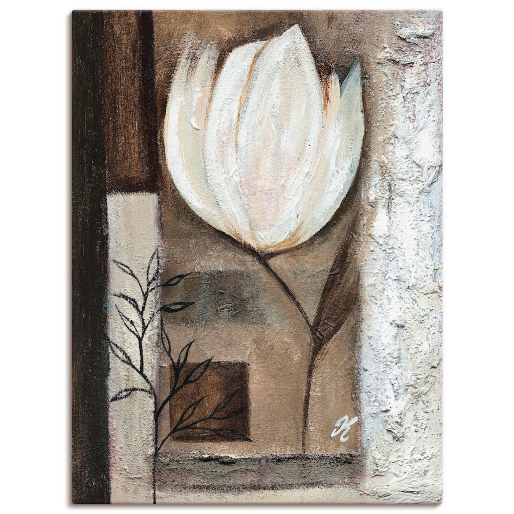 Artland Leinwandbild »Braune Tulpen I«, Blumen, (1 St.)