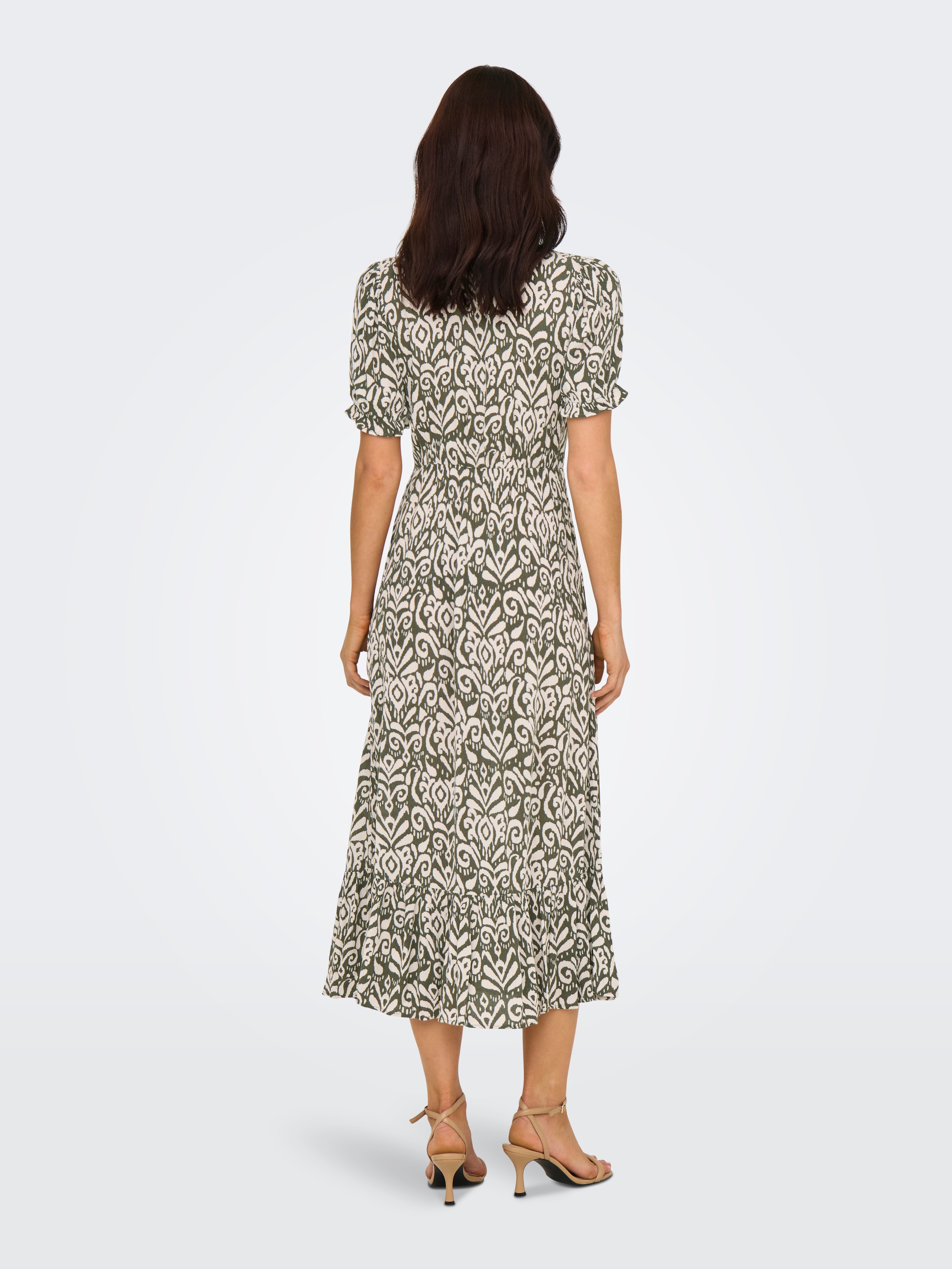 ONLY Maxikleid »ONLCHIANTI S/S LONG DRESS WVN NOOS« Viskose, regular fit