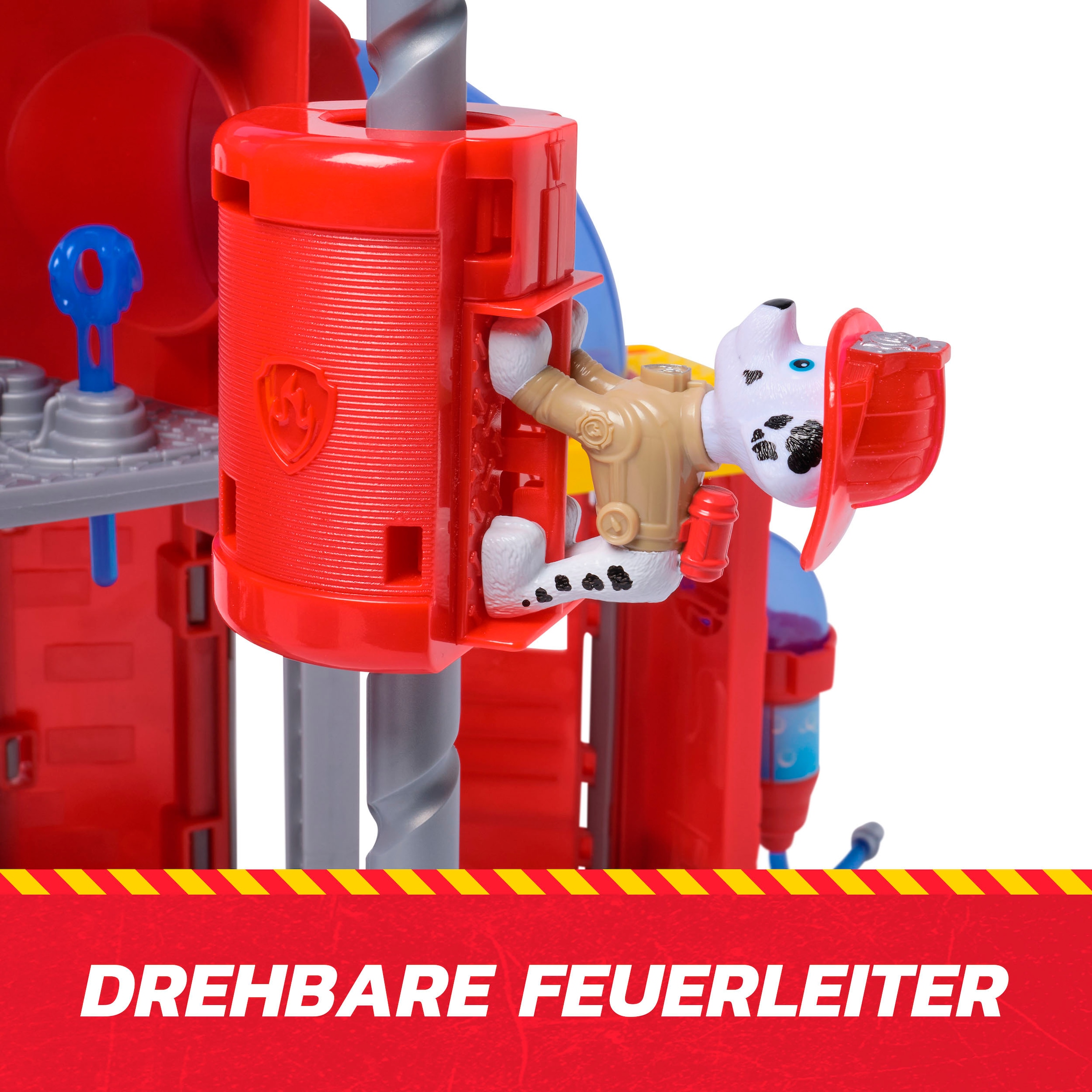 Spin Master Spiel-Feuerwehrwache »PAW Patrol Fire Rescue - Feuerwehr-Station« inkl. Marshall und Fahrzeug; mit Licht- und Soundeffekten