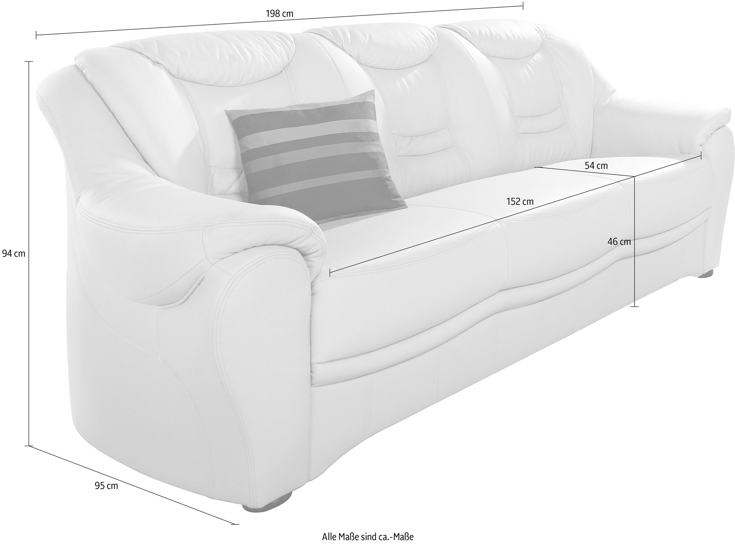 sit&more 3-Sitzer »Bansin«, inklusive Federkern