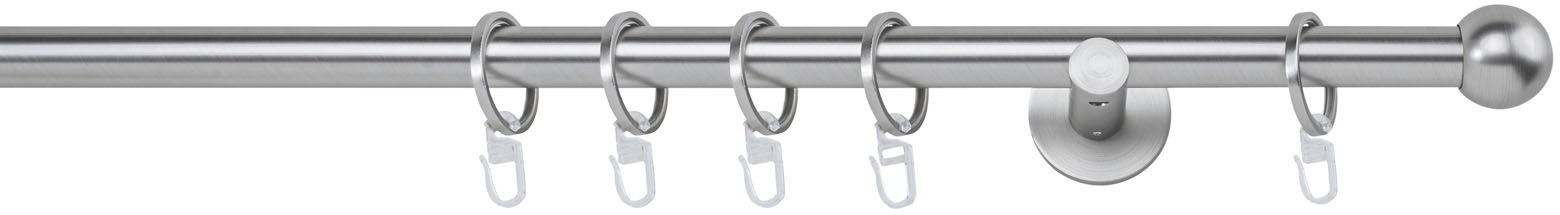 mydeco Gardinenstange »20mm Ball Wandträger 6,5 cm«, 1 läufig-läufig, Fixmaß