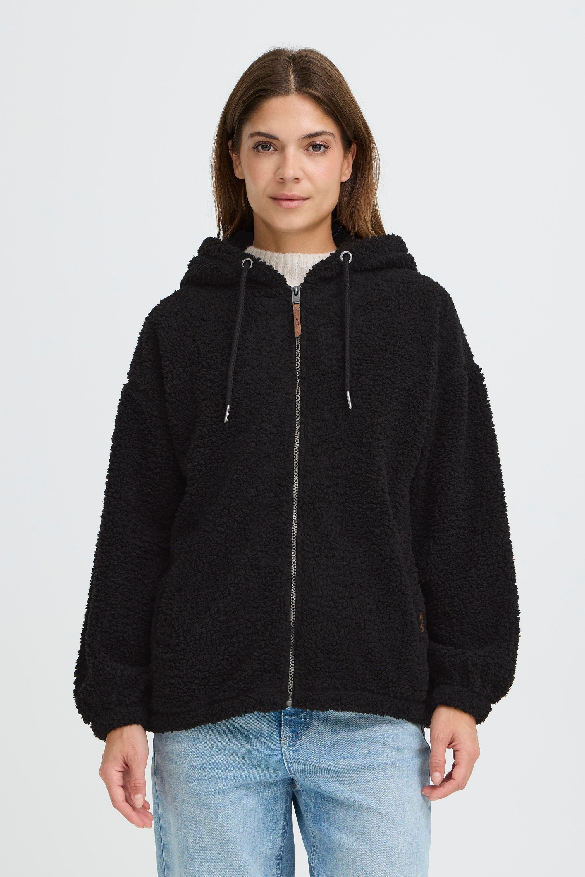 OXMO Kapuzensweatjacke »Kapuzenfleecejacke OXBERINA«