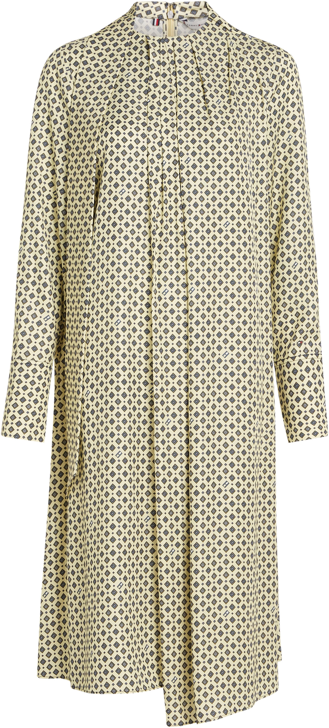 Tommy Hilfiger Blusenkleid »FOULARD DRAPED MIDI DRESS«, mit Tommy Hilfiger Markenlabel