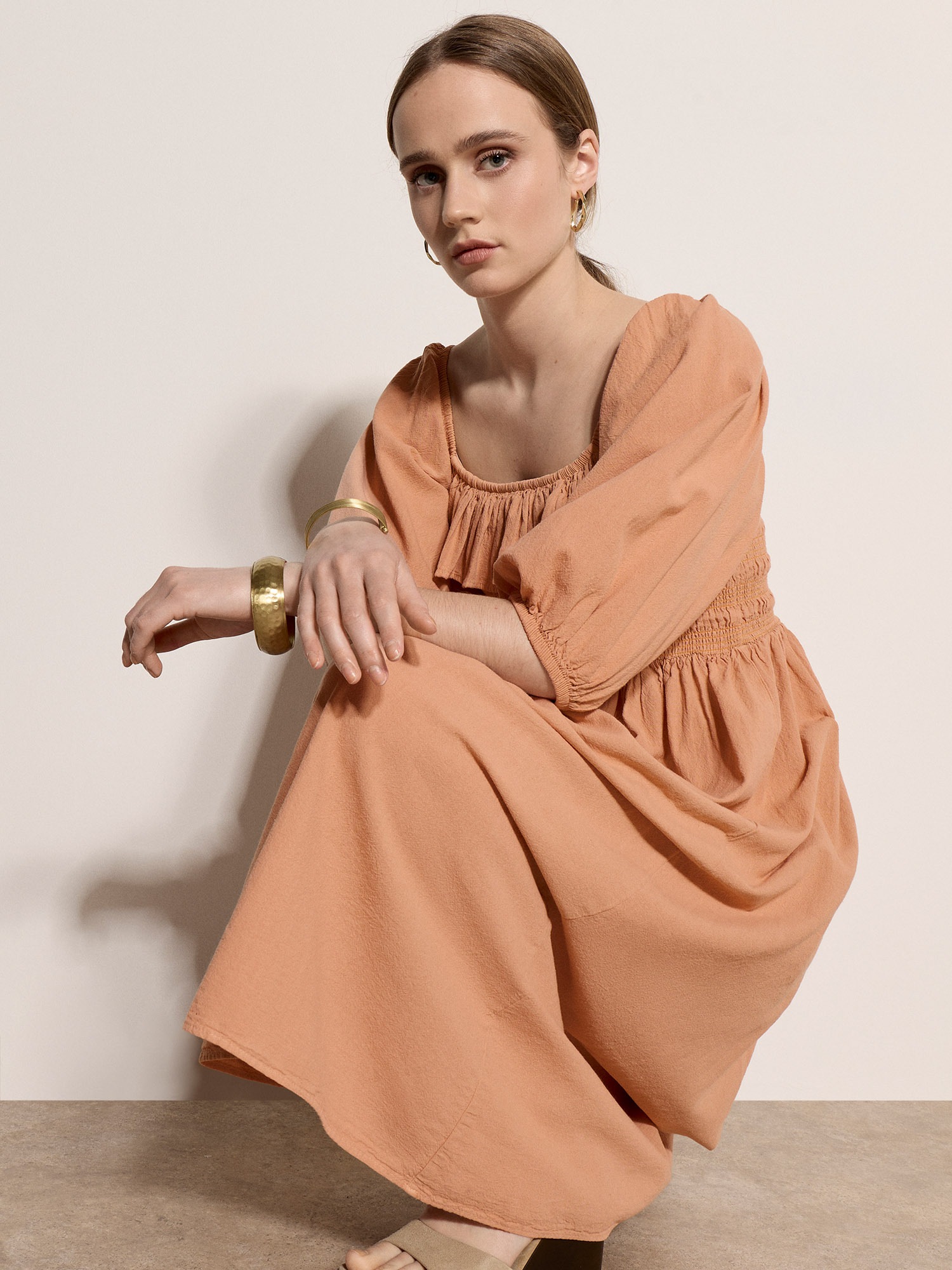 Apricot Midikleid »Midikleid« Gerafft
