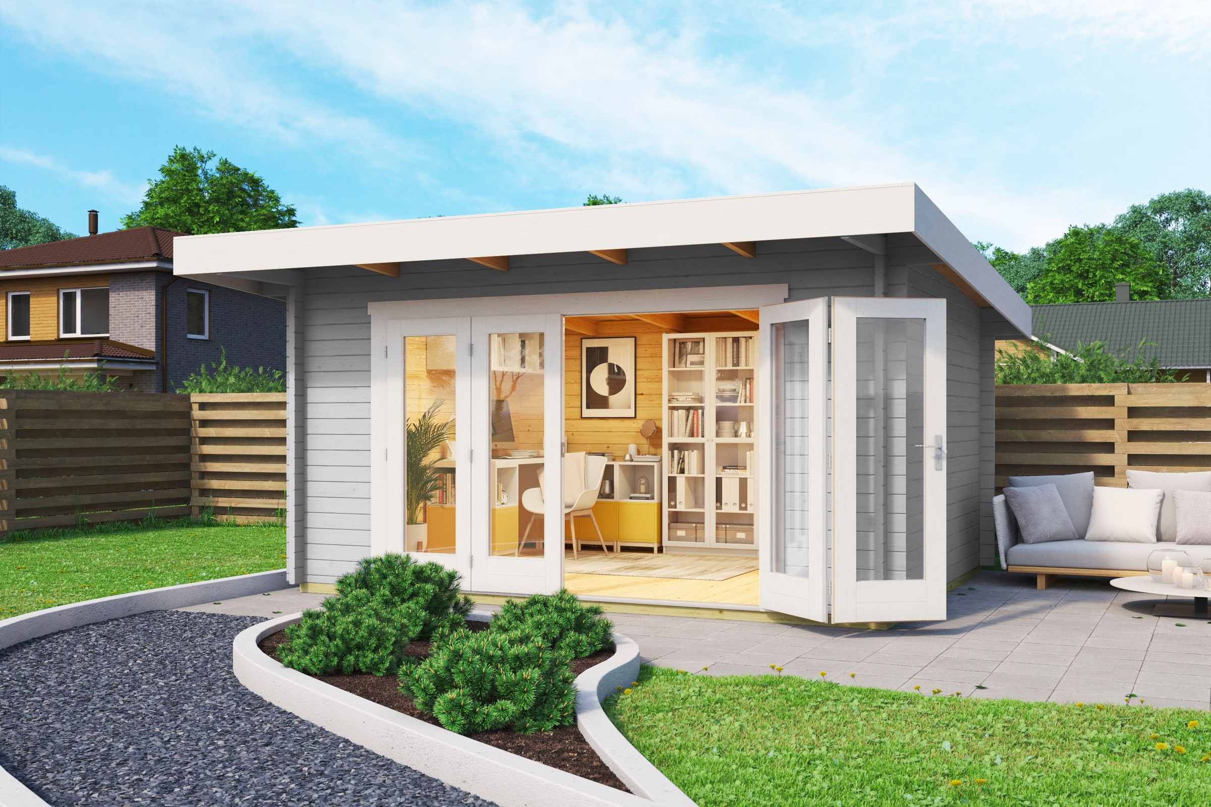LASITA MAJA Gartenhaus »SUSSEX«, (Set, inkl. Fussbodenbretter zum verlegen)
