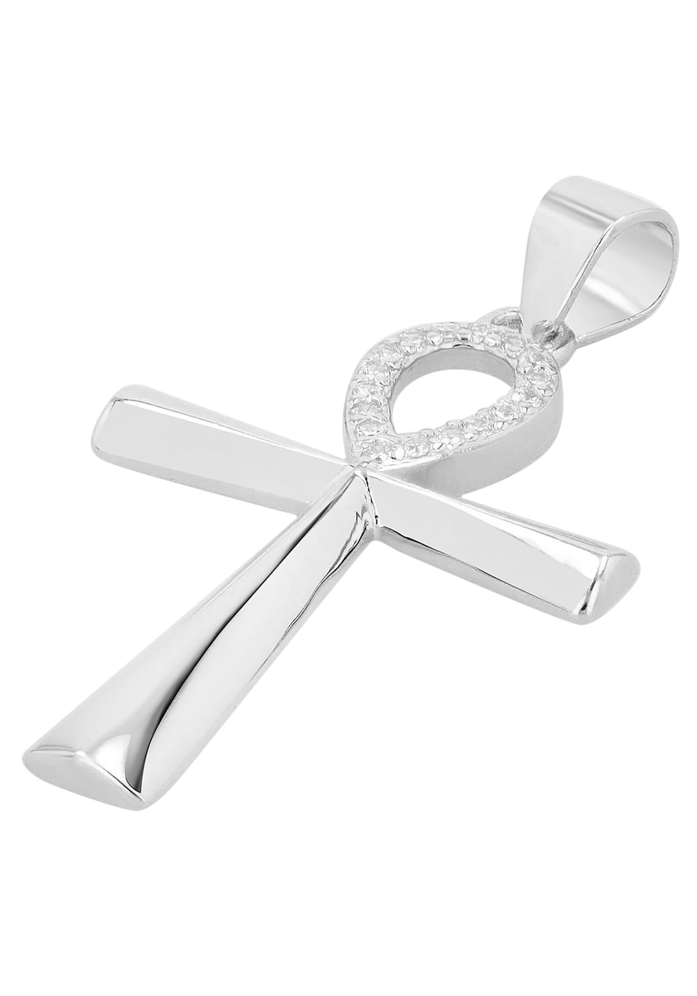 AKZENT Amulett »"Ankh" aus 925 Sterlingsilber, rhodiniert, langlebig«