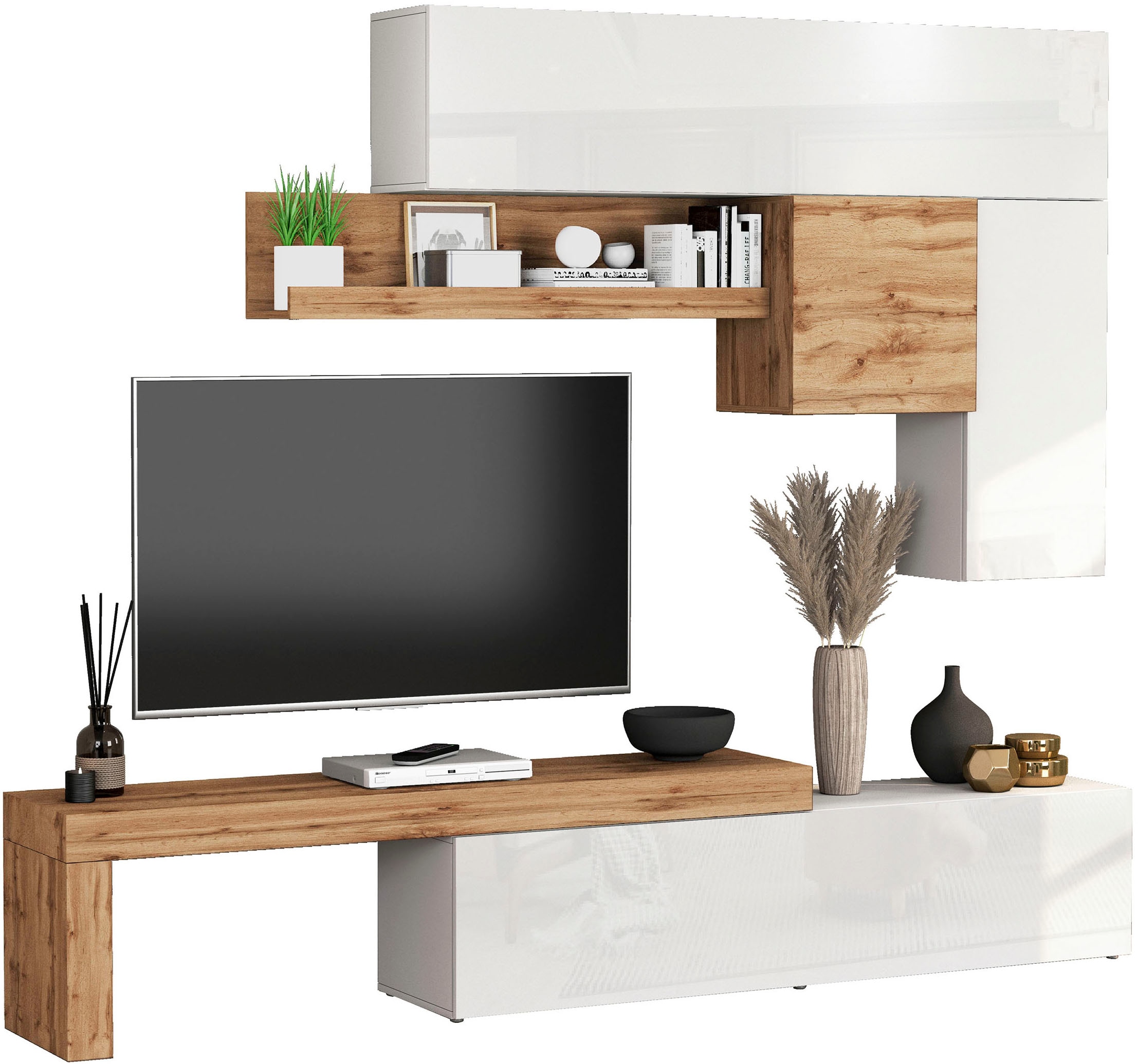 OTTO home Wohnwand »Chronos Wohnwand, Medienwand, 5-er set« Set, 5 Stk. tlg.