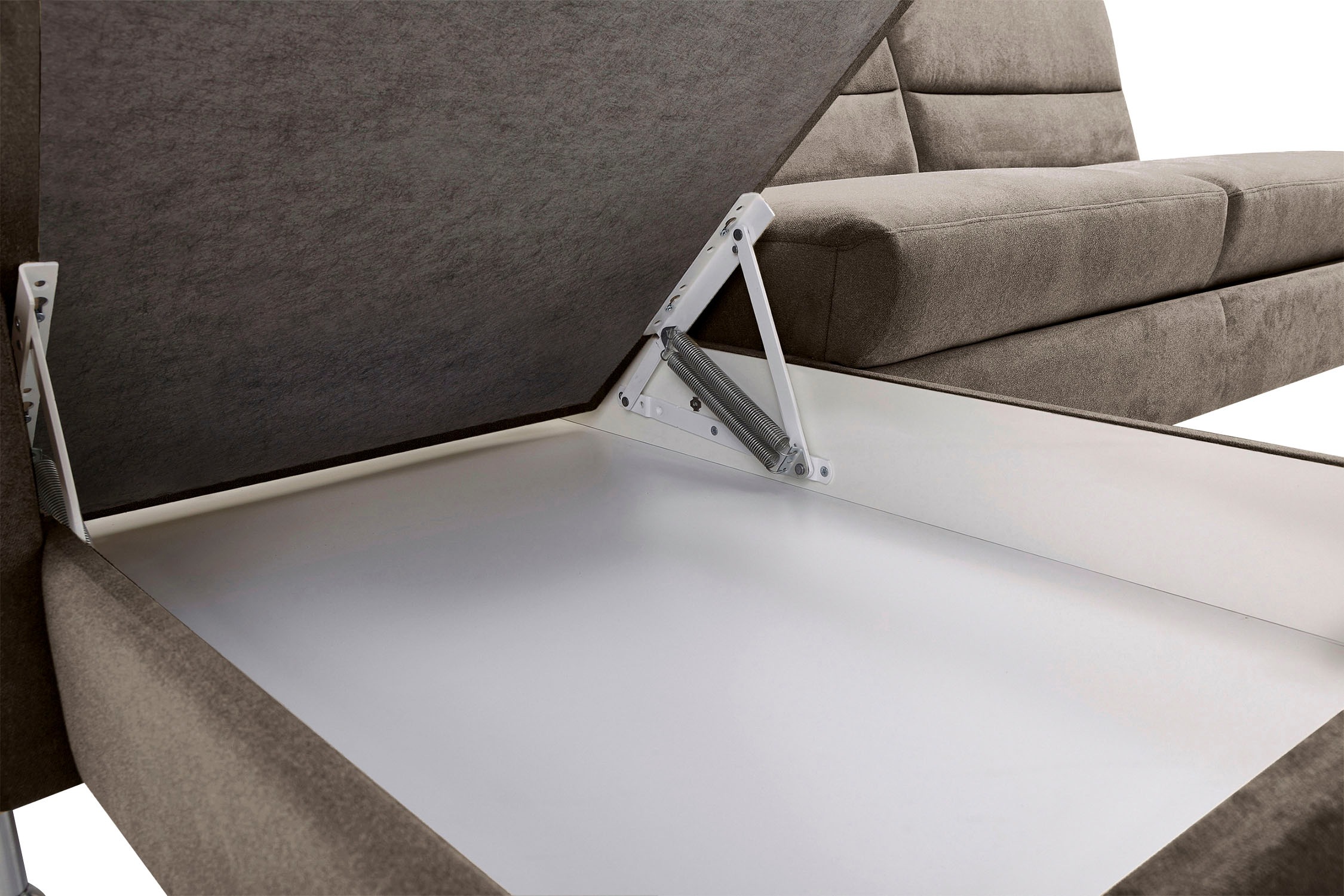 CALIZZA INTERIORS Ecksofa »Onyx L-Form«, Recamiere links oder rechts, wahlweise mit Bettfunktion, Breite 270 cm