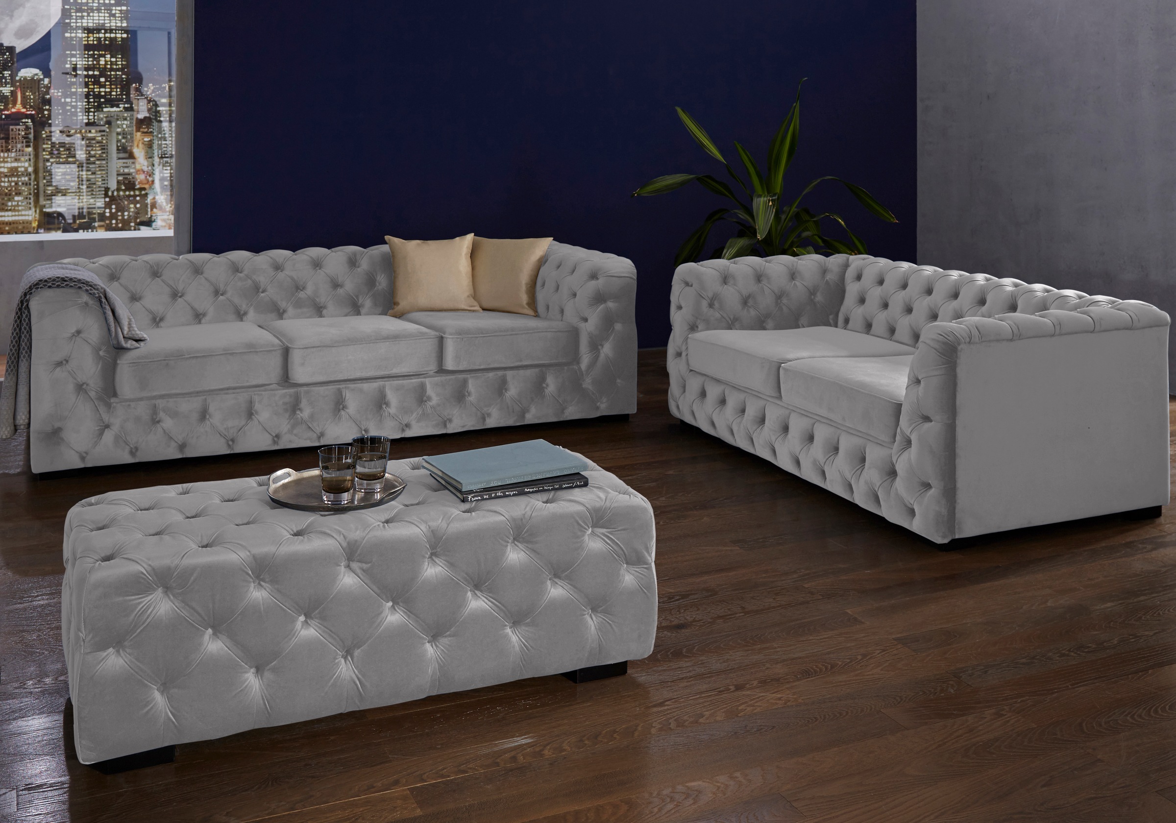 Guido Maria Kretschmer Home&Living Chesterfield-Sofa »Kalina«, mit klassischer Chesterfield-Knopfheftung