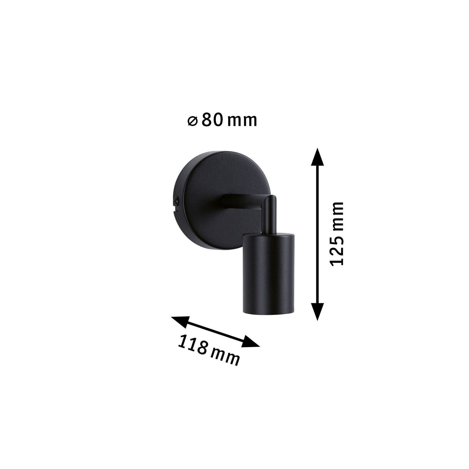 Paulmann Wandleuchte »Ravi IP44 max 1x60W 230V Metall«, Leuchtmittel E27 | ohne Leuchtmittel, E27