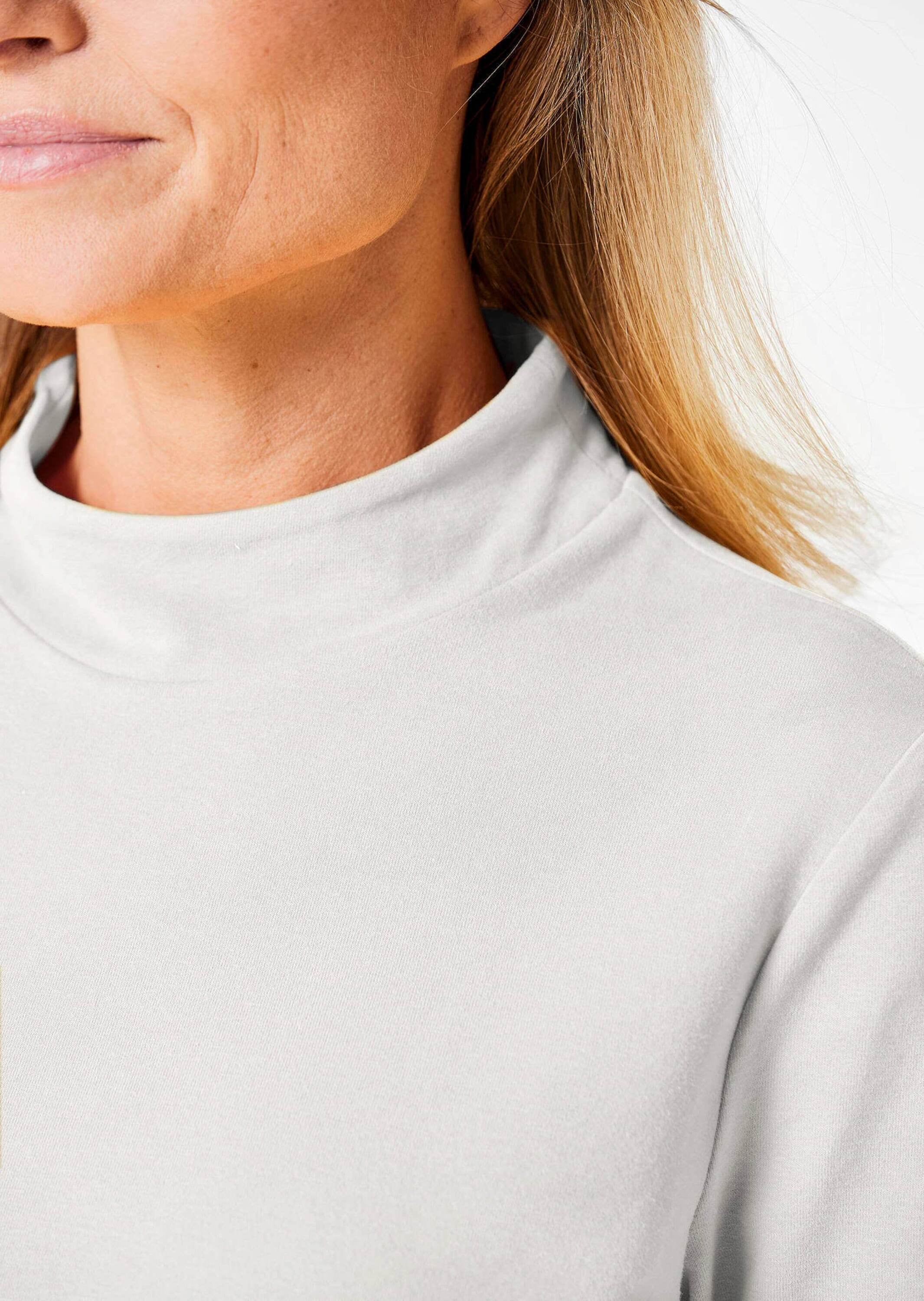 GOLDNER Longpullover »Stehbundshirt Stehkragenshirt mit Langarm«