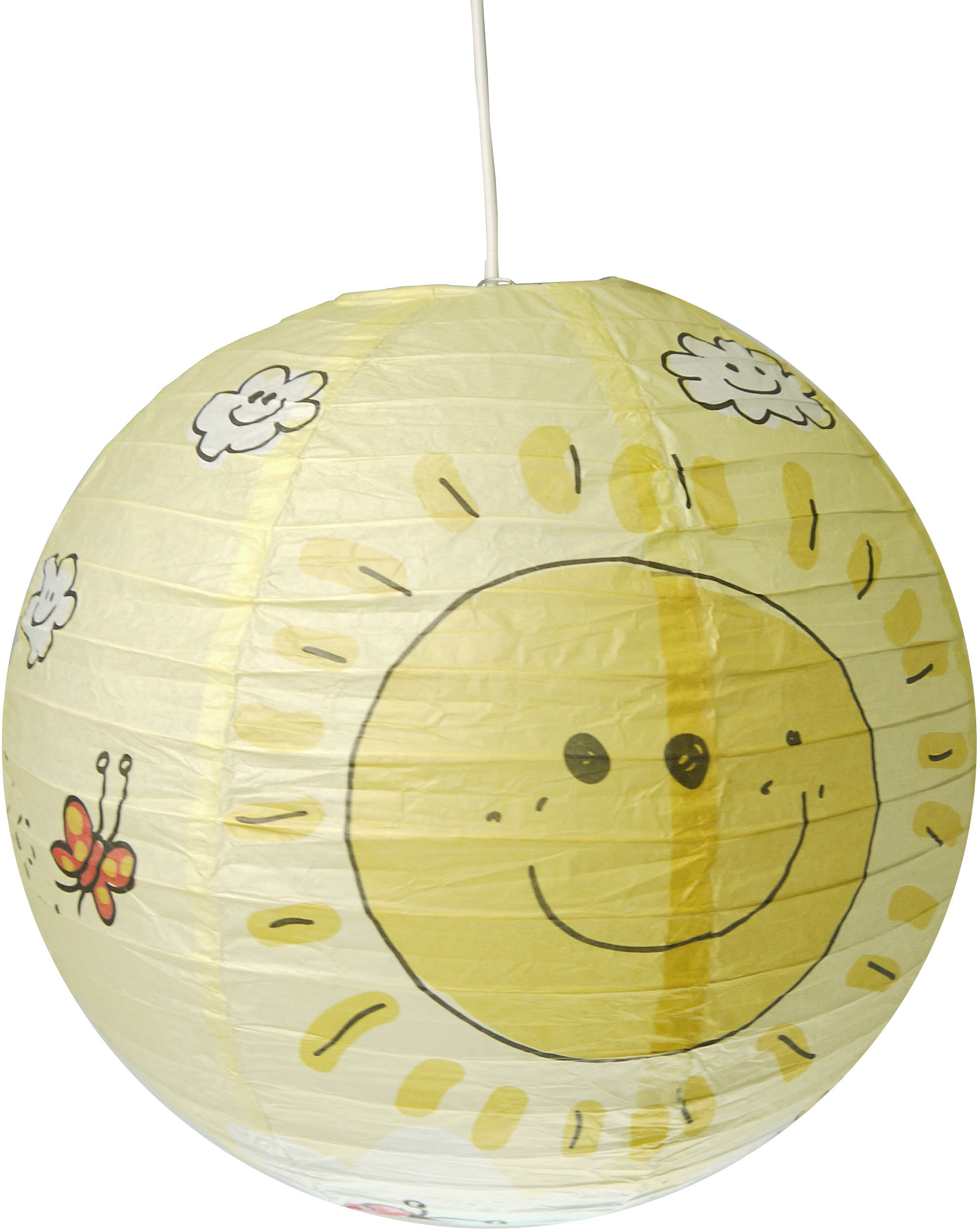 niermann LED Nachtlicht »Sunny«, 1 flammig, Leuchtmittel LED-Modul | LED fest integriert, Bundle Sunny (Set), 1 x Steckernachtlicht, 1 x Papier-Pendelleuchte
