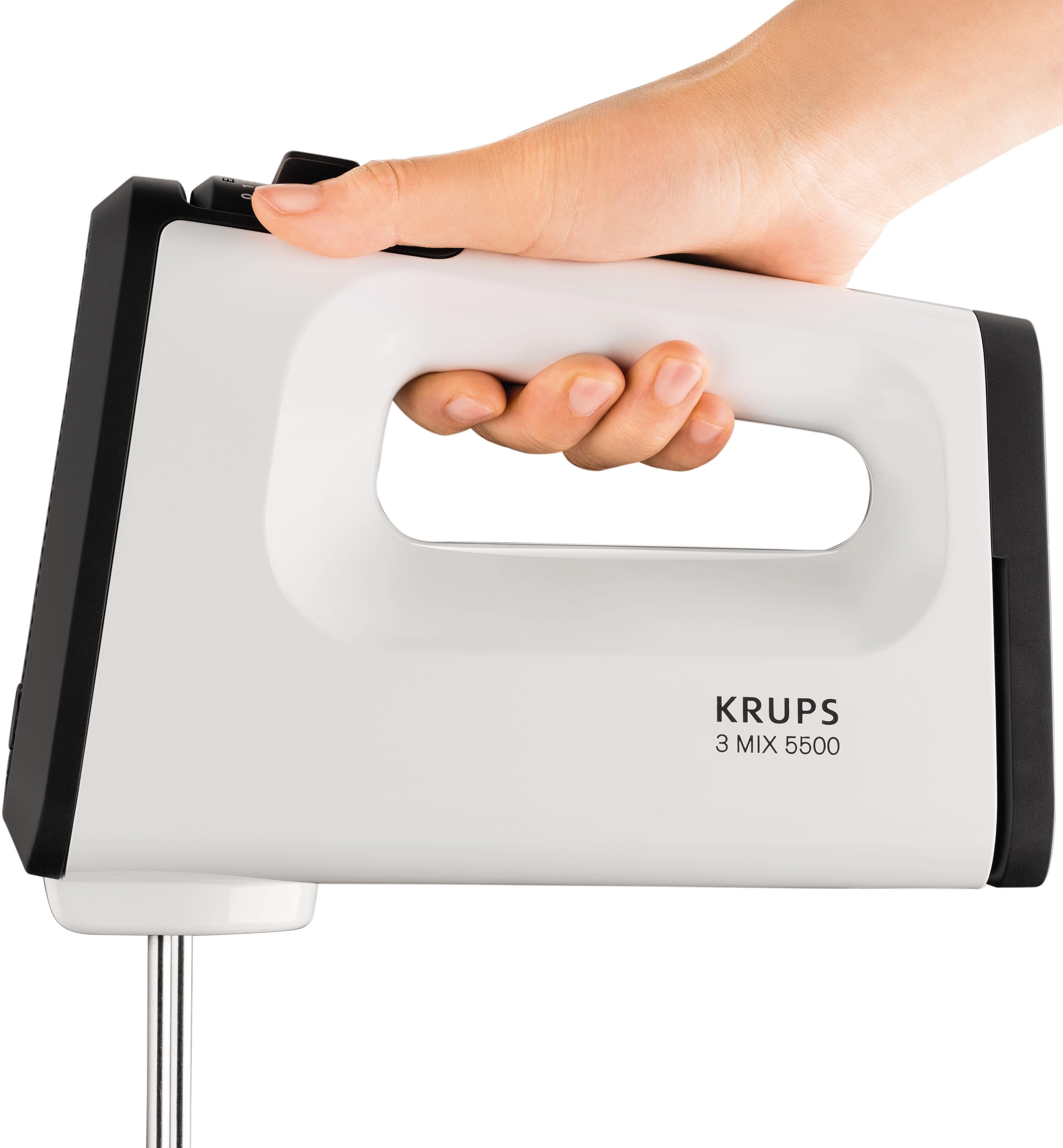 Krups Handmixer »GN5021 Mix«, aus inkl. kaufen Rührbesen bei Knethaken W, Edelstahl 3 500 jetzt 5 und Geschwindigkeiten, OTTO