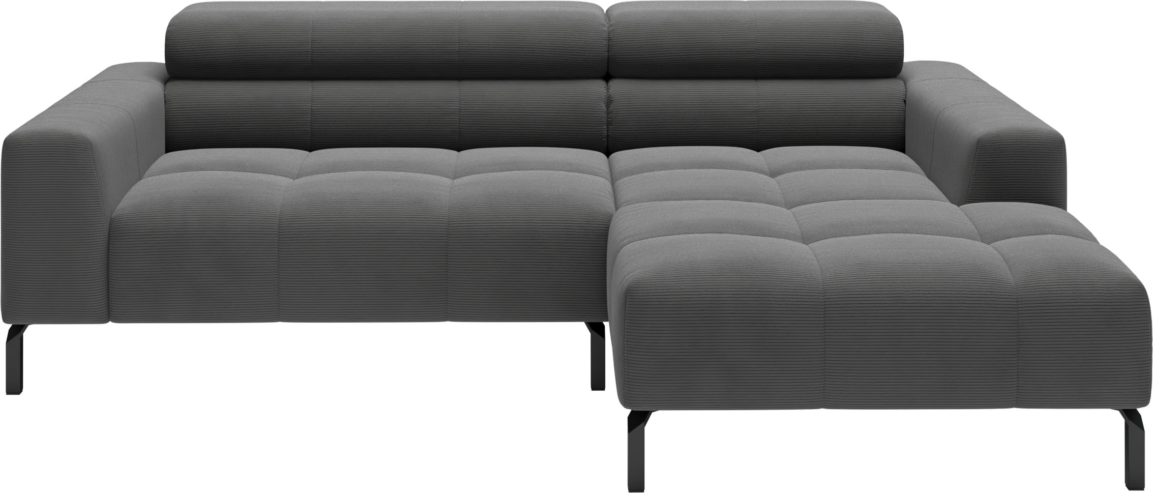 Home affaire Ecksofa »Ecksofa Claya, L-Form, Kopfteilverstellung, Breite 223 cm« Moderne Steppung, weicher Polsteraufbau & saugroboterfreundliche Höhe