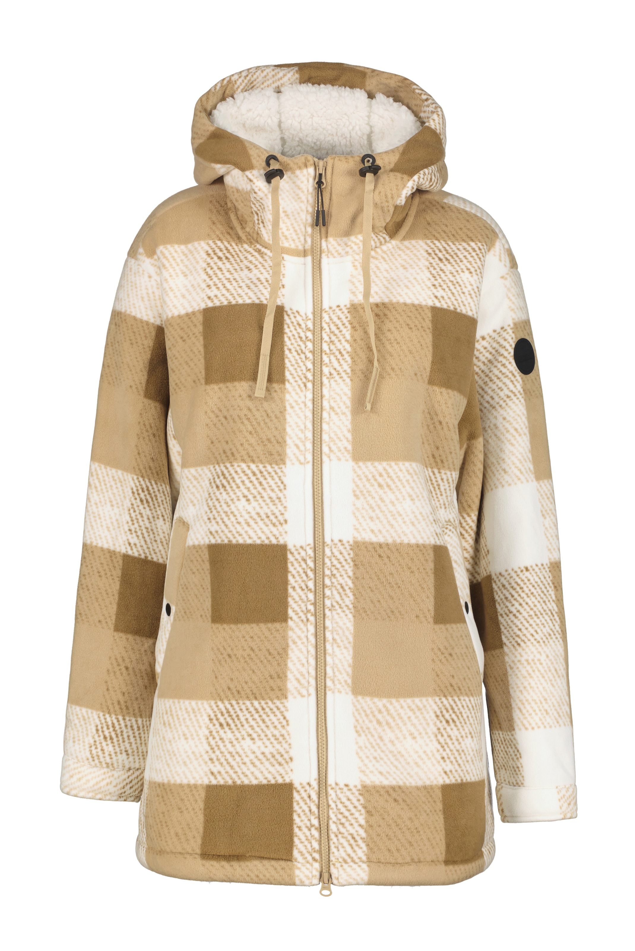 Icepeak Fleecejacke »ICEPEAK PAPAIKOU« mit Kapuze und Kordelzügen, lockere Passform, mit regulierbarem Saum