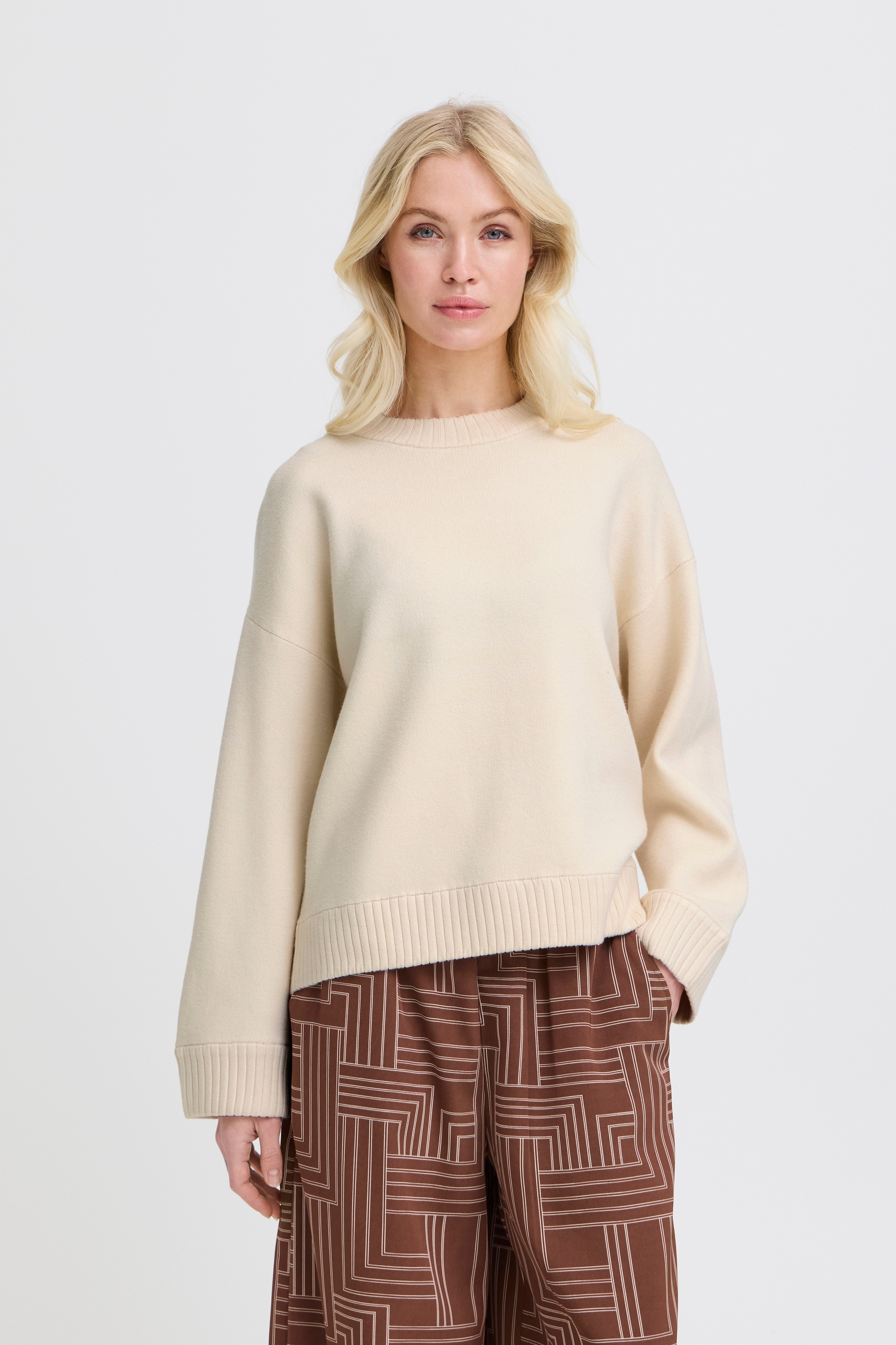 b.young Strickpullover »Damen Langarm BYOTARI«