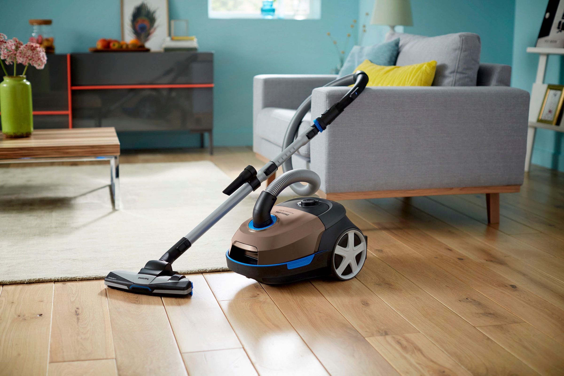 Philips Bodenstaubsauger »FC8577/09 Performer Active«, 900 W, mit Beutel, Allergiefilter, mit 4 l Fassungsvermögen und TriActive+-Düse