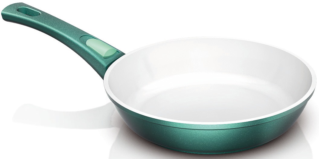Genius Pfannen-Set »Cerafit Fusion«, Set, 7 tlg., 1x Pfanne (Ø 24 cm, Griff abnehmbar) 1x Glasdeckel (Ø 24 cm) 1x Pfanne (Ø 28 cm, Griff abnehmbar) 1x Glasdeckel (Ø 28 cm) 1x Pfanne (Ø 20 cm, Griff fest) 2x Vlies-Einleger