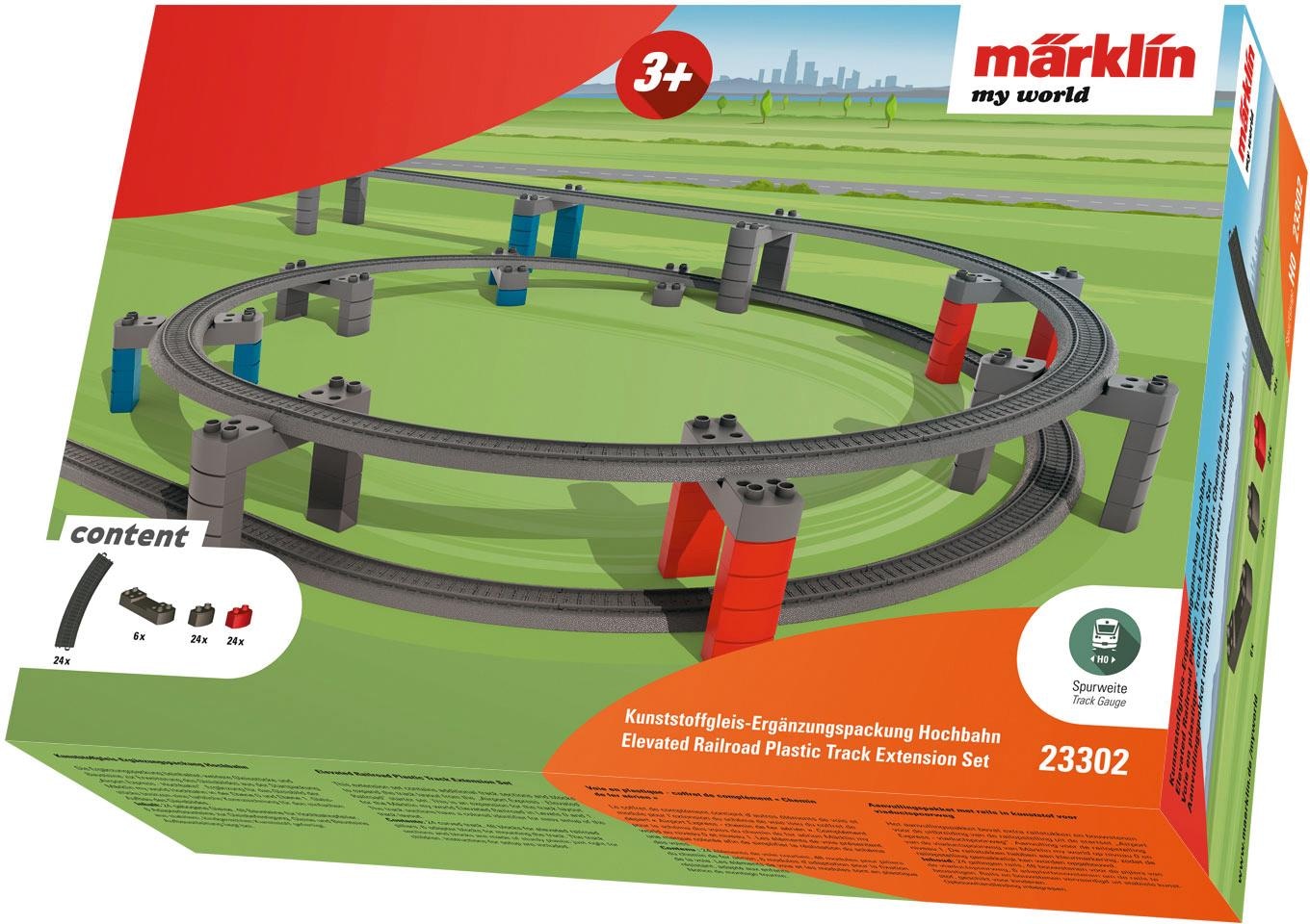 Märklin Modelleisenbahn-Hochbahn »Märklin my world - Kunststoffgleis-Ergänzungspackung Hochbahn - 23302«