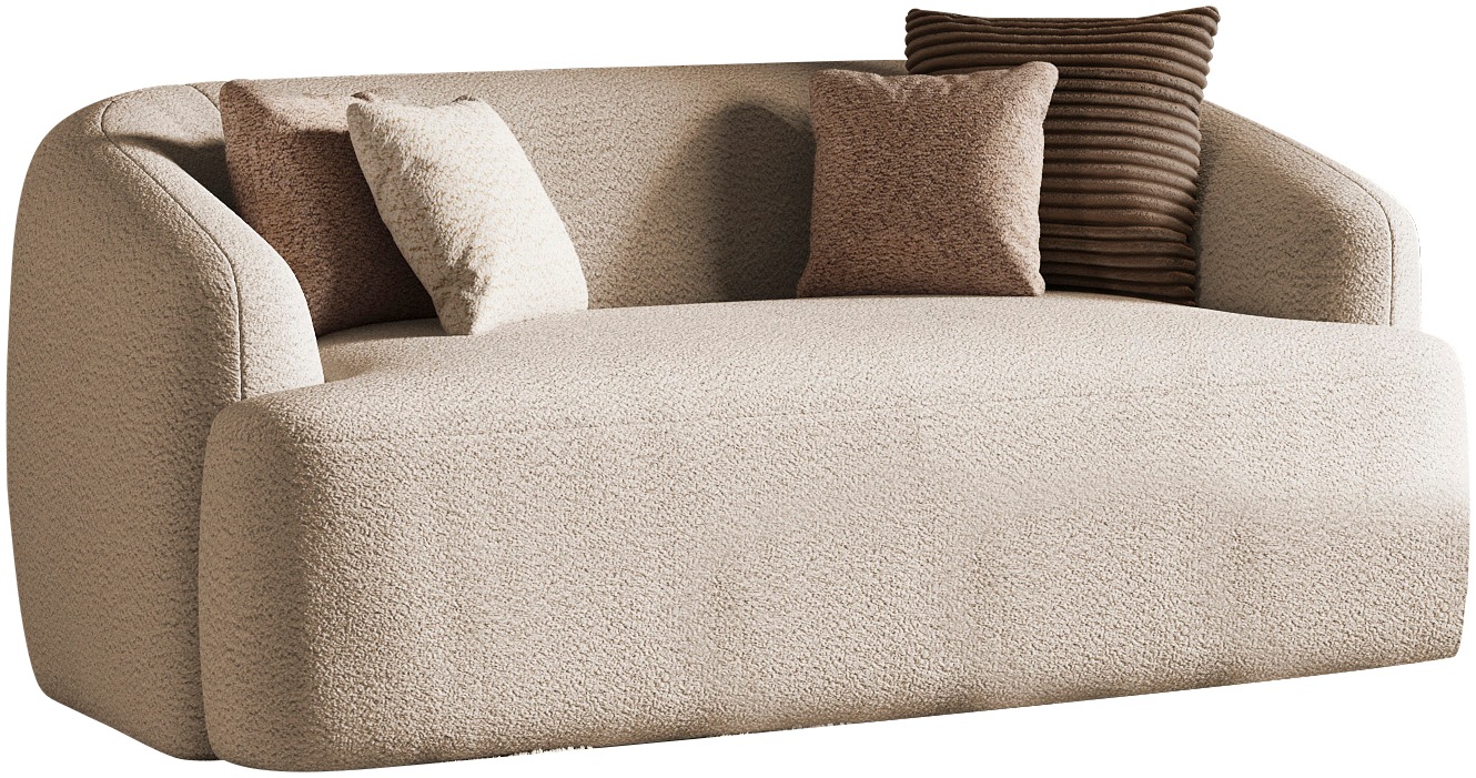 INOSIGN 2-Sitzer »Nergal, Einzelsofa, organisches Design, Brite 177cm«, Modernes Design, schlichte Optik, stilvoller Blickfang im Wohnzimmer