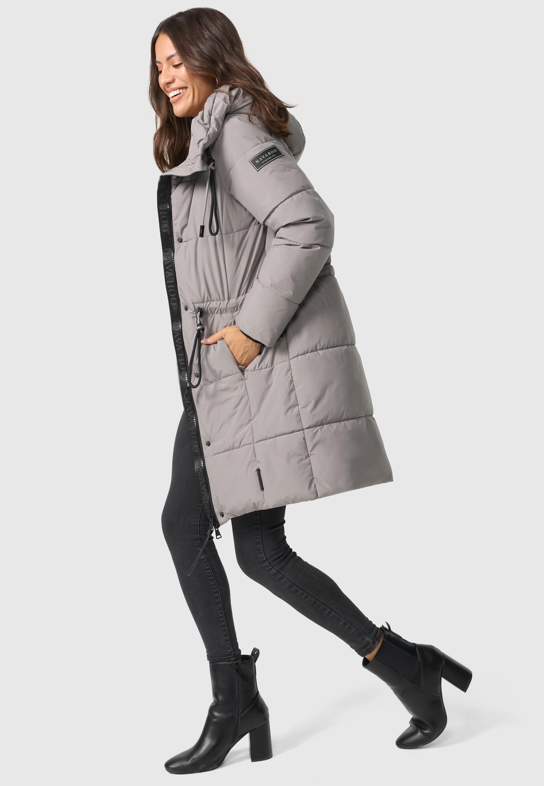 Navahoo Steppmantel »Steppmantel Zuckertatze XIV«, Stylischer Winterparka mit verstellbarer Kapuze